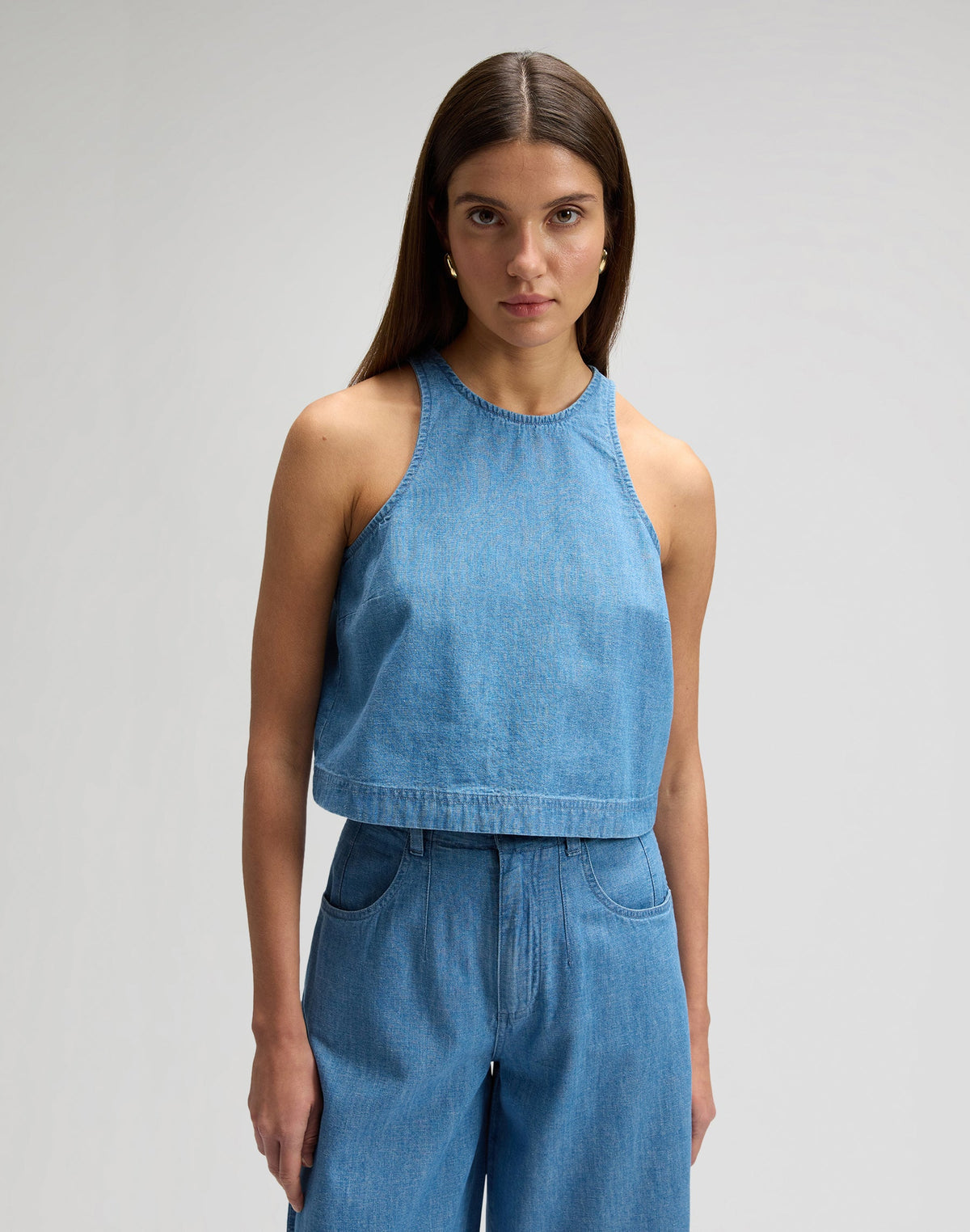Boxy Sleeveless Top in Companion Piece