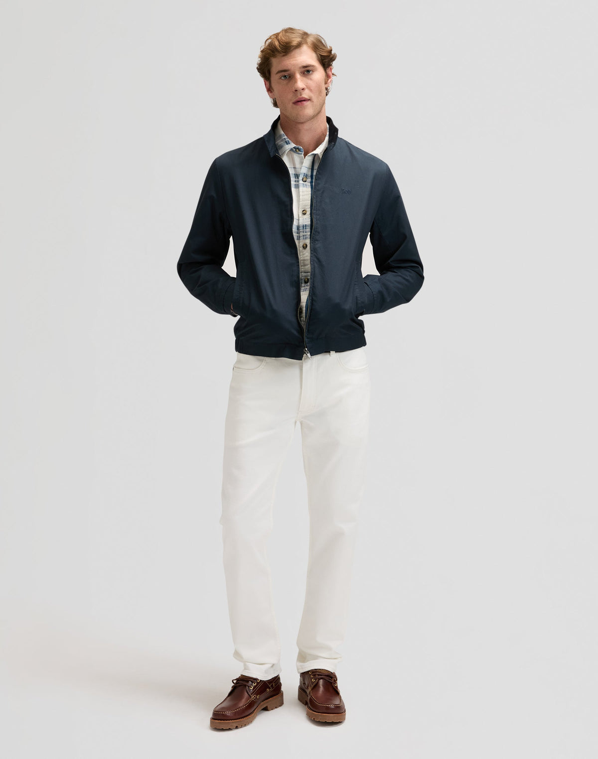 Leesure Shirt in Deep Sea Plaid