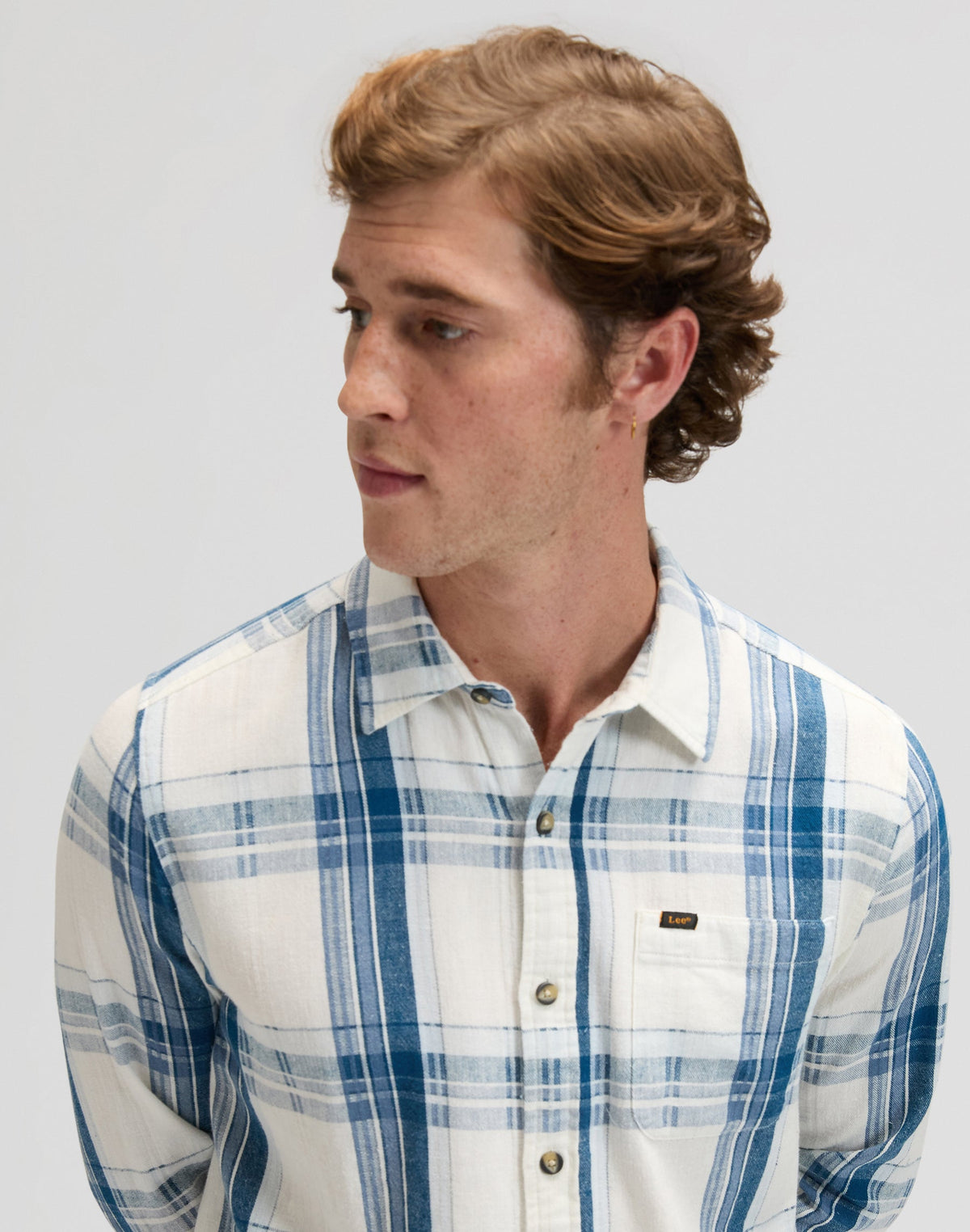 Leesure Shirt in Deep Sea Plaid