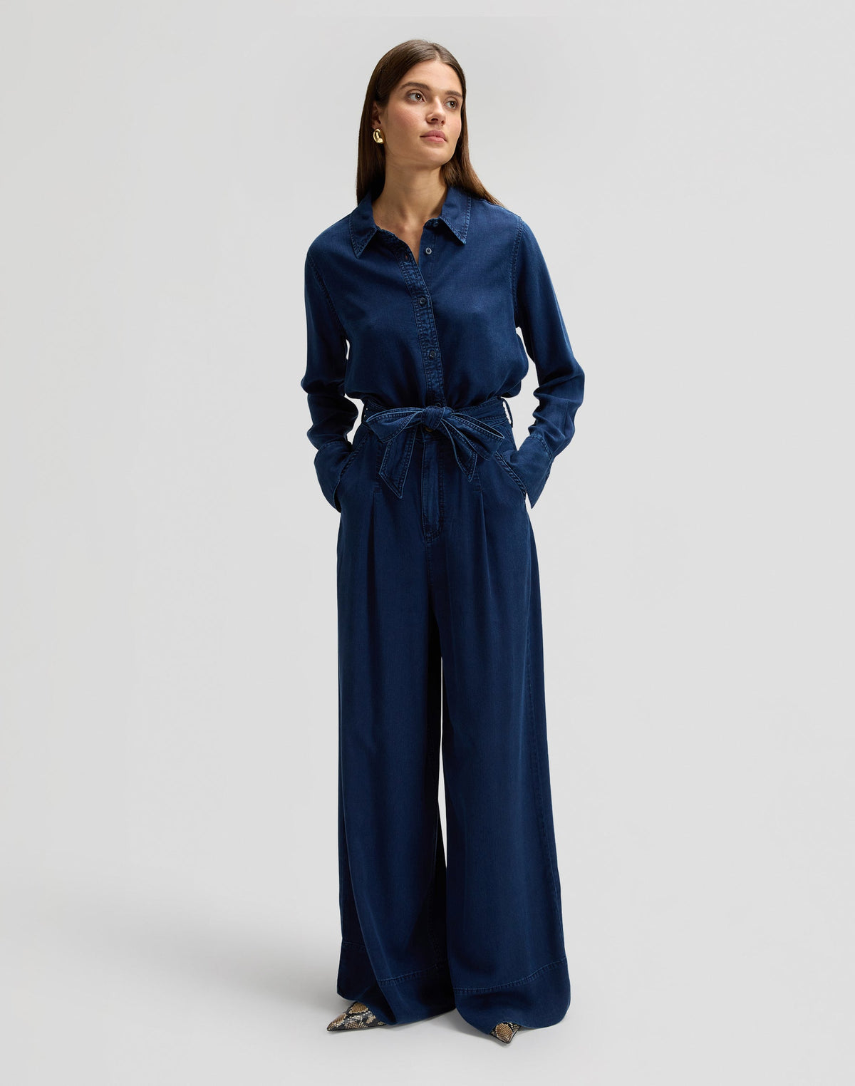 Pleated Wide Leg in Sunset Ride