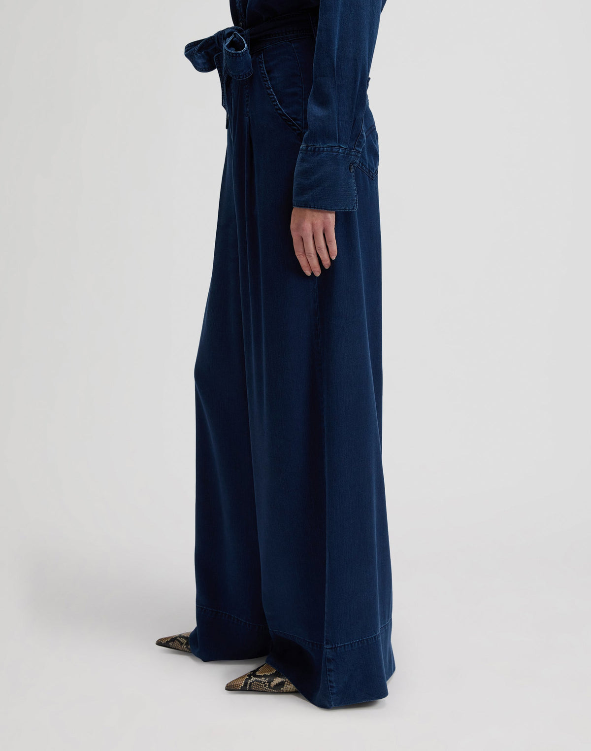 Pleated Wide Leg in Sunset Ride