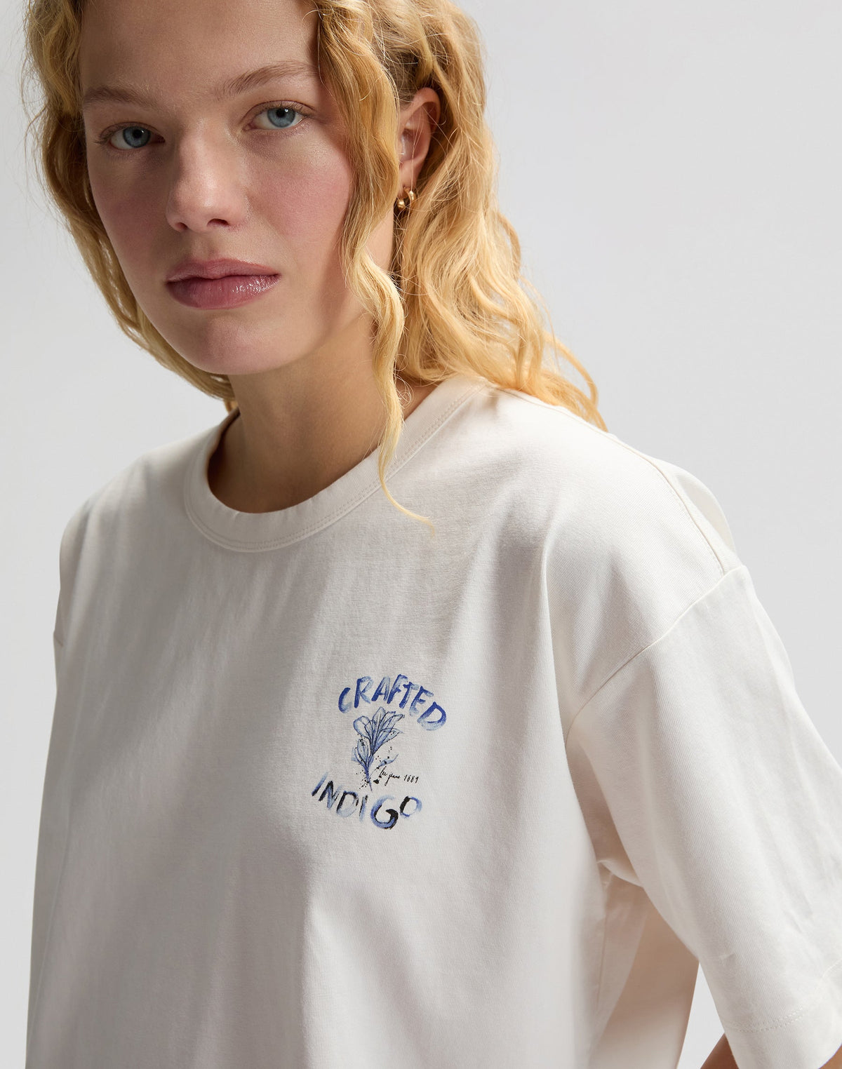 Lee Crafted Tee in Ecru