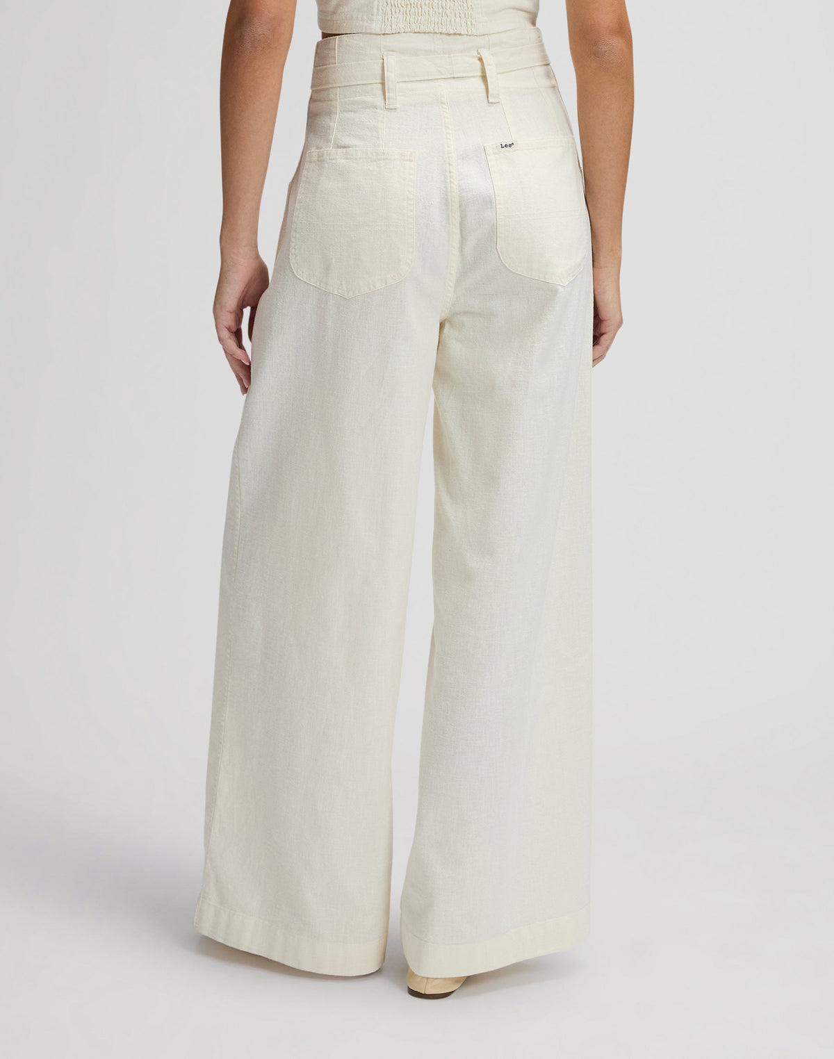 Pleated Trouser in Natural