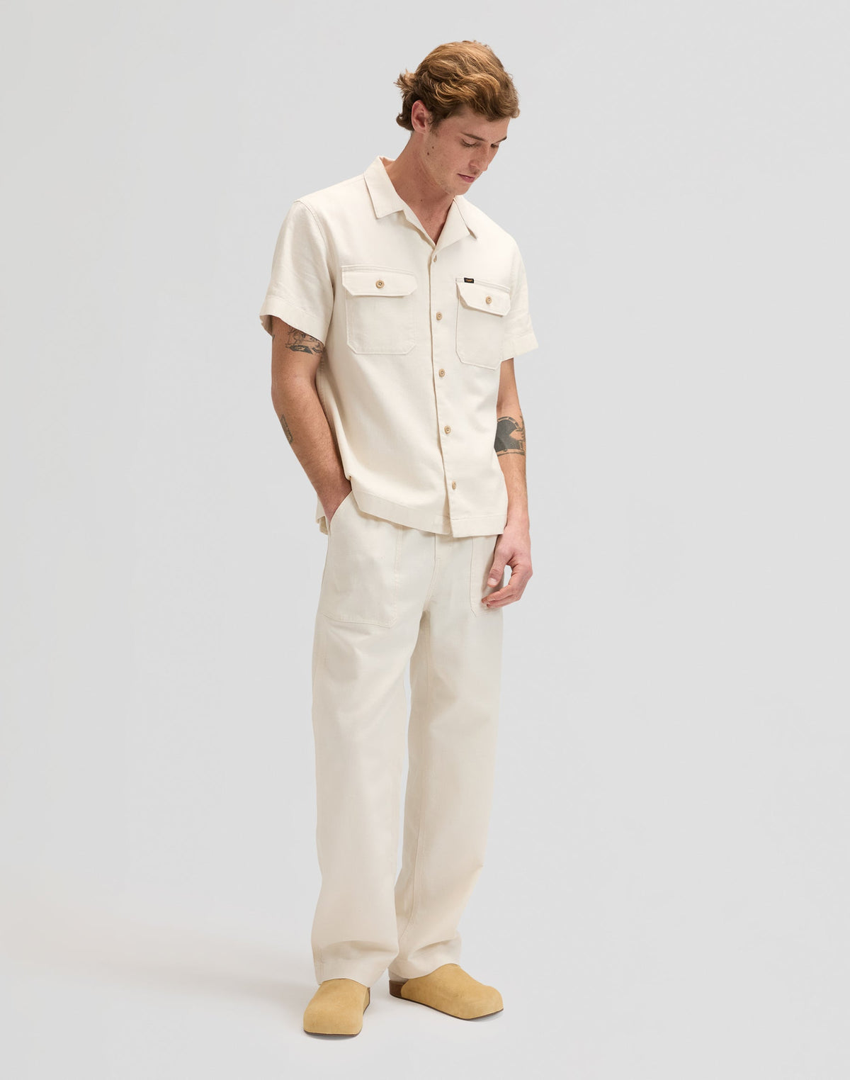 Utility Drawstring Pant in Natural