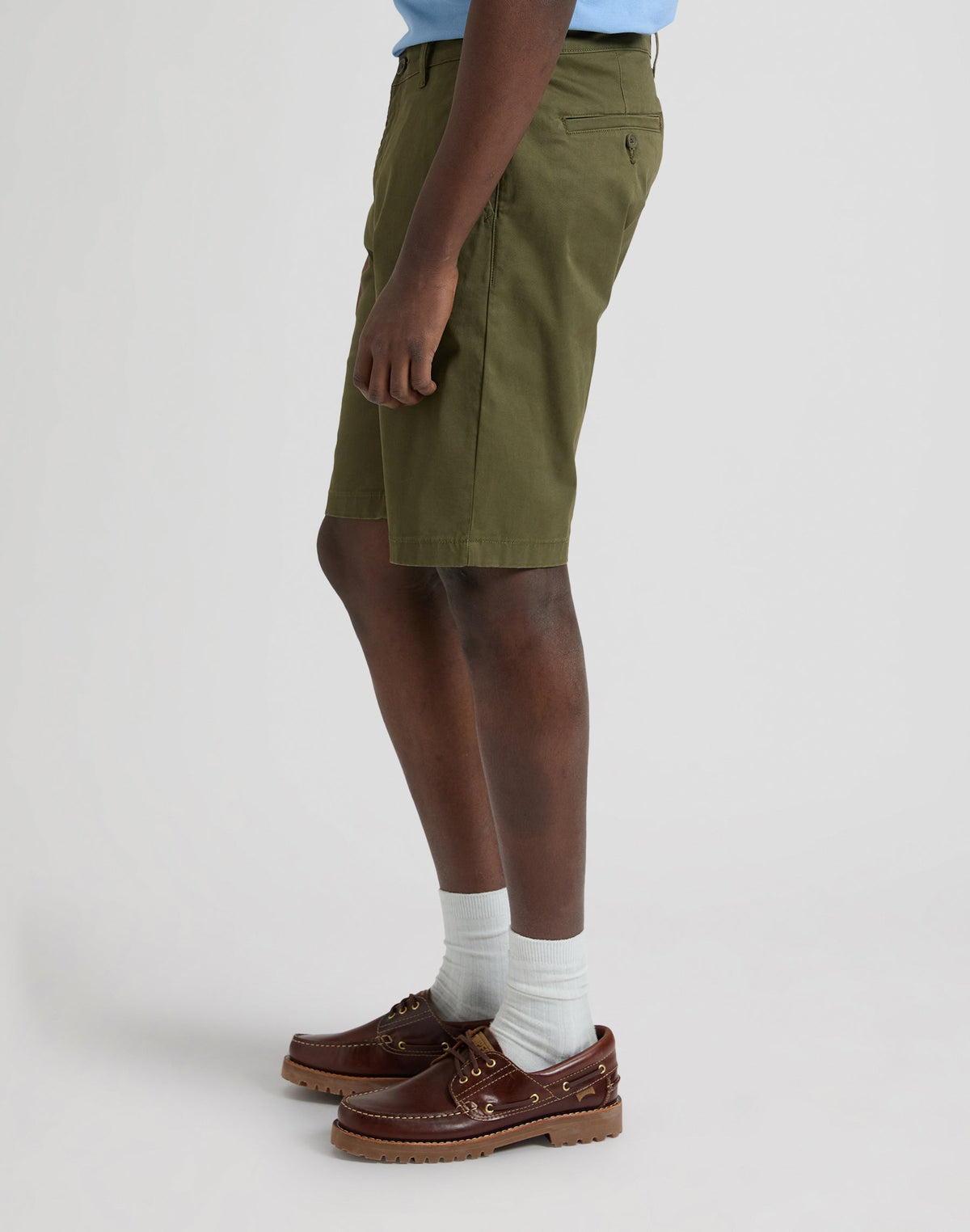 Regular Chino Short in Olive Moss