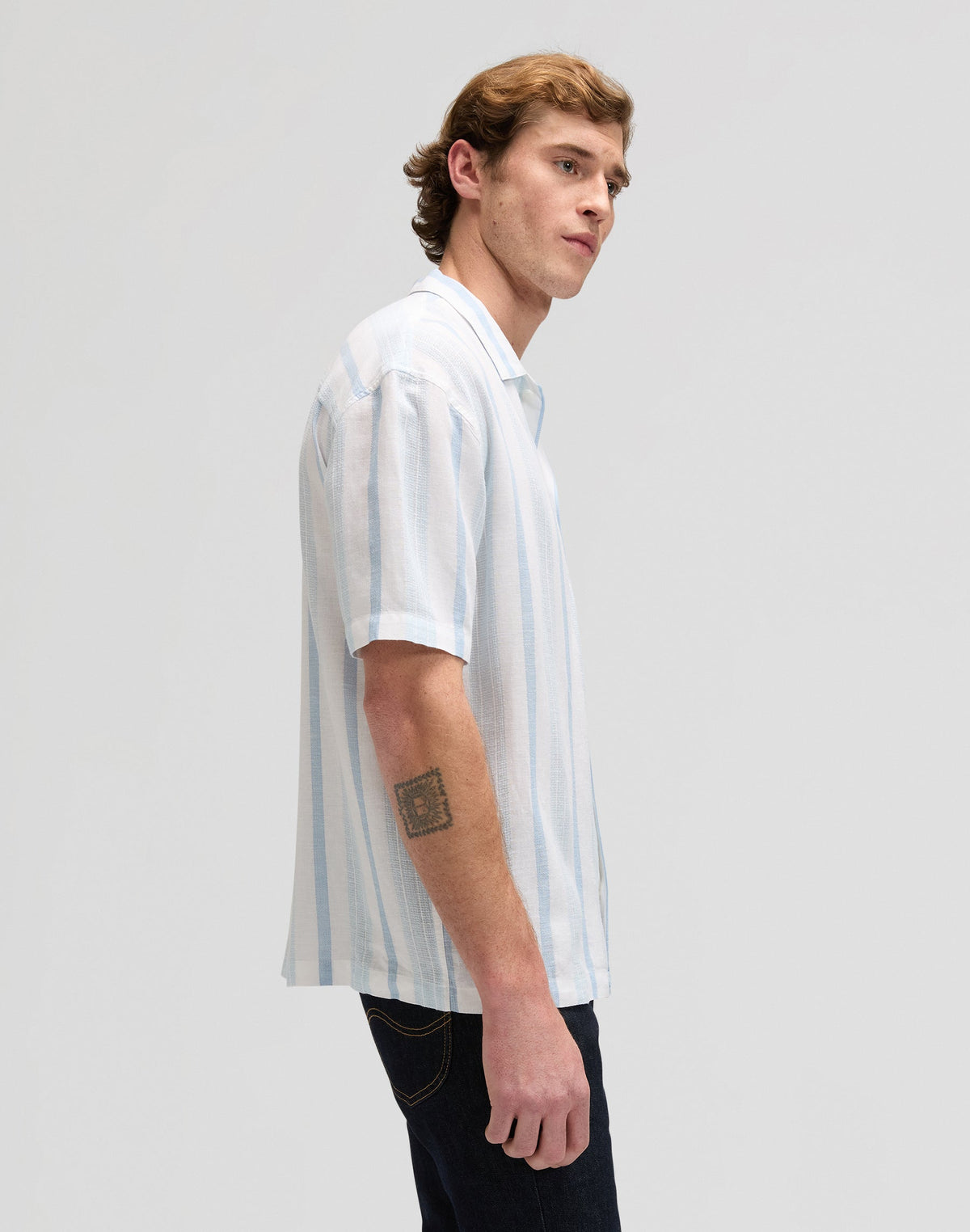 Rlx Resort Shirt in Beau Blue Stripe
