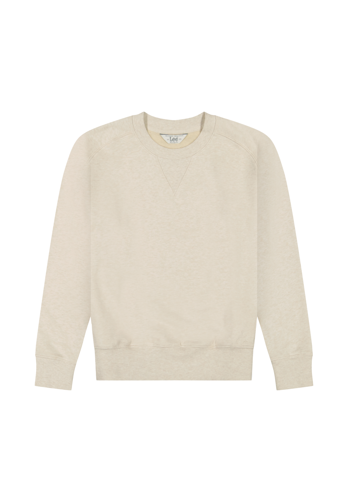 Raglan Crew Sweatshirt in Ecru Heather