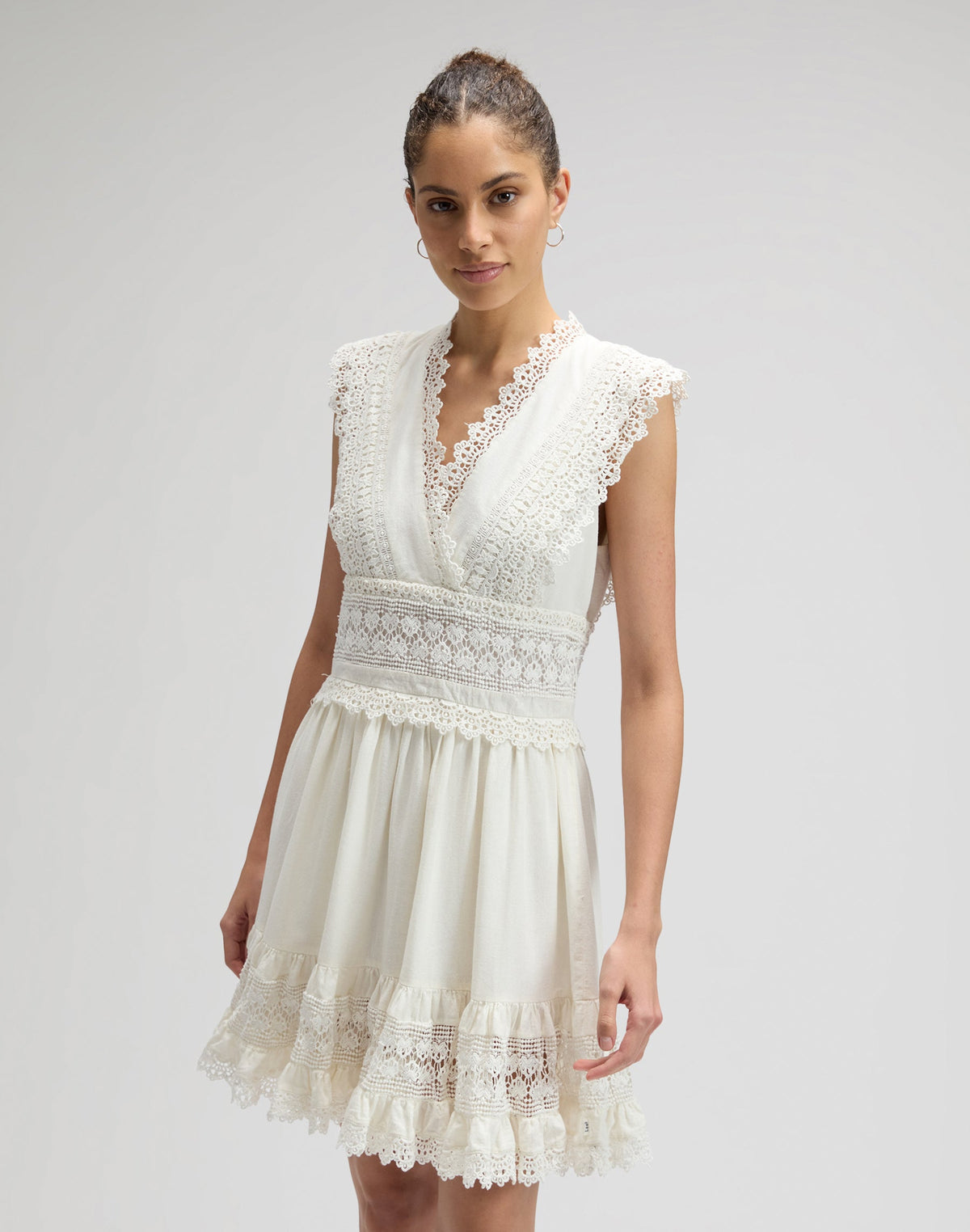 Bohemian Dress in Bright White