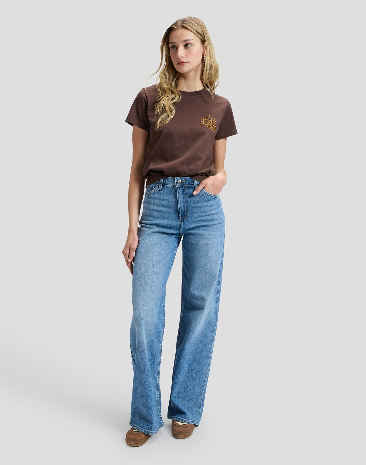 T-Shirt Lee 89 in Shaved Chocolate