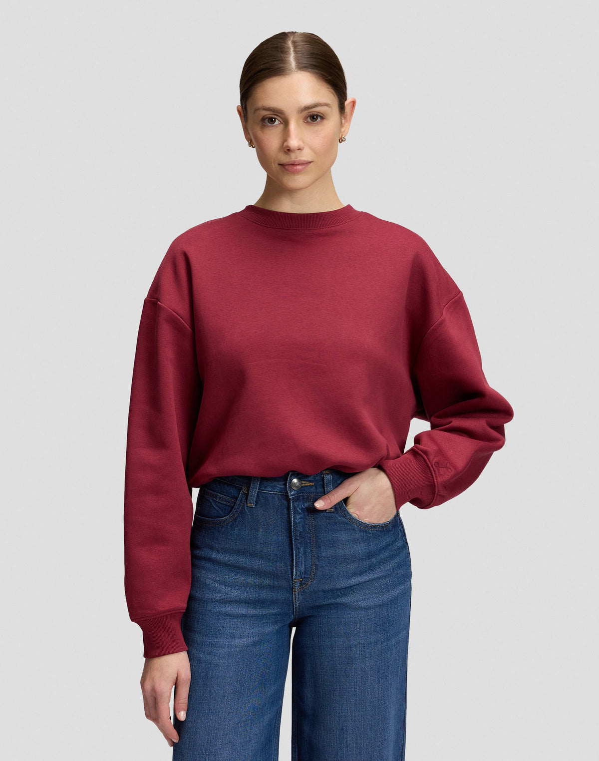 Sweatshirt Core in Tibetan Red