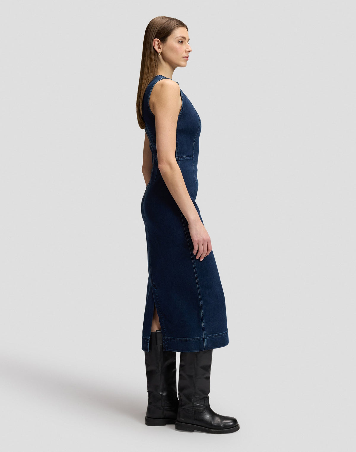 Jeanskleid Shaped Long in Lee Hearts