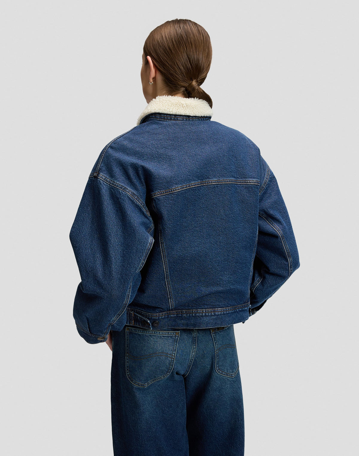 Jeansjacke Relaxed Sherpa Rider in Dandy