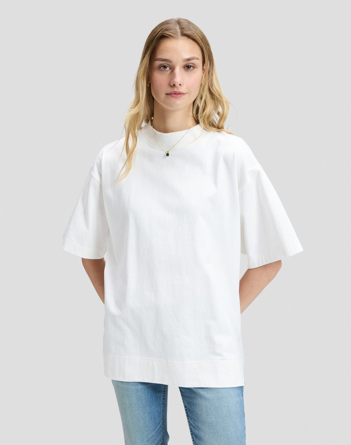 T-Shirt Elongated Boxy in Bright White