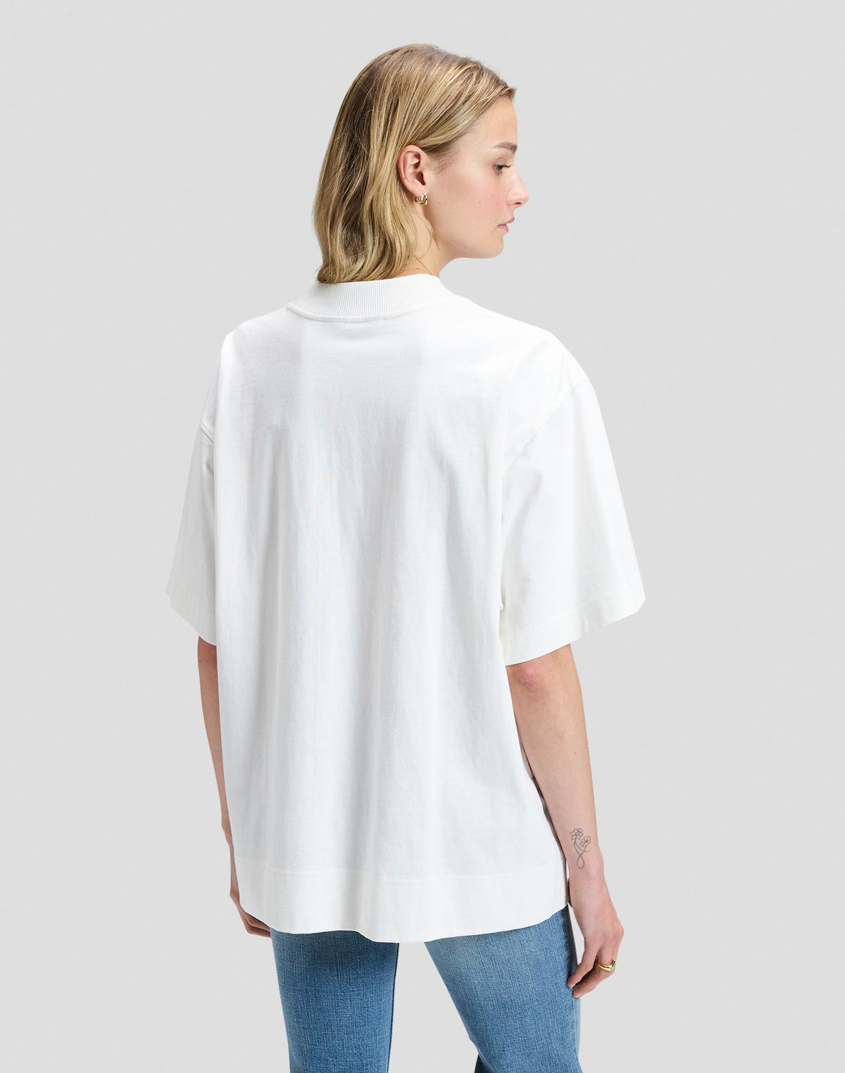 T-Shirt Elongated Boxy in Bright White