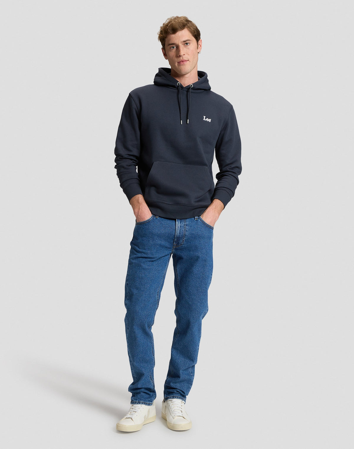 Kapuzenpullover Essential Lee in Rebel Navy