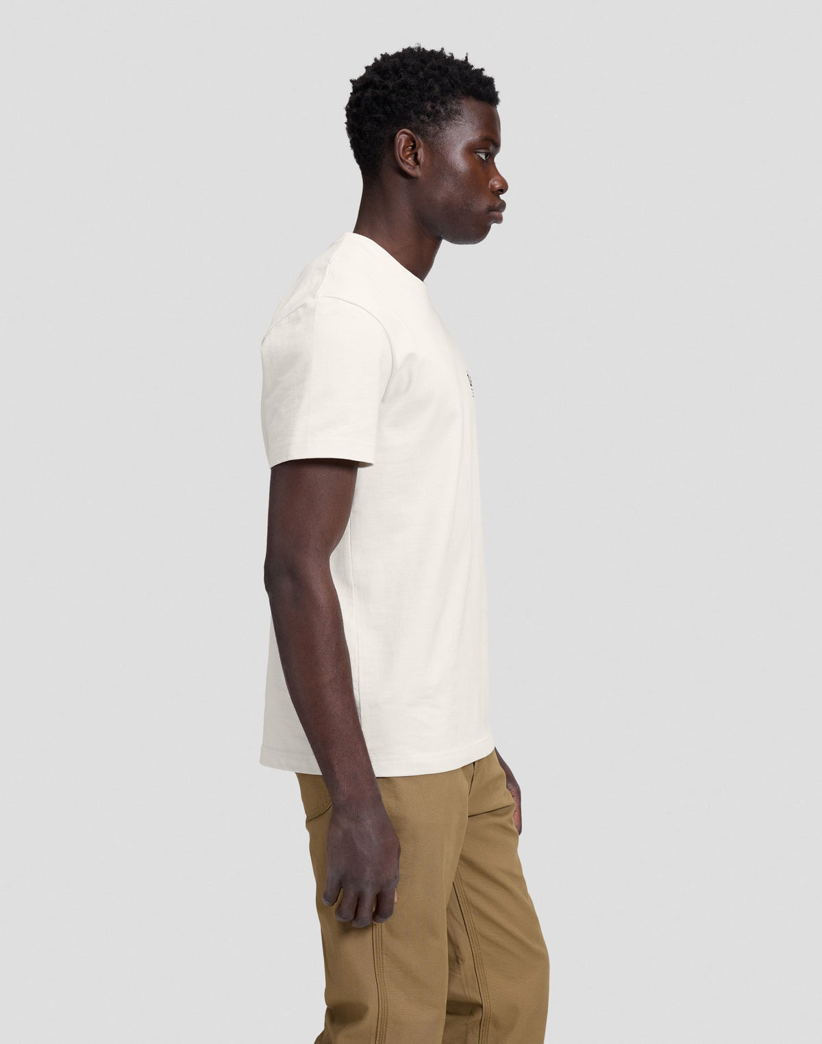 T-Shirt Workwear Crew in Ecru