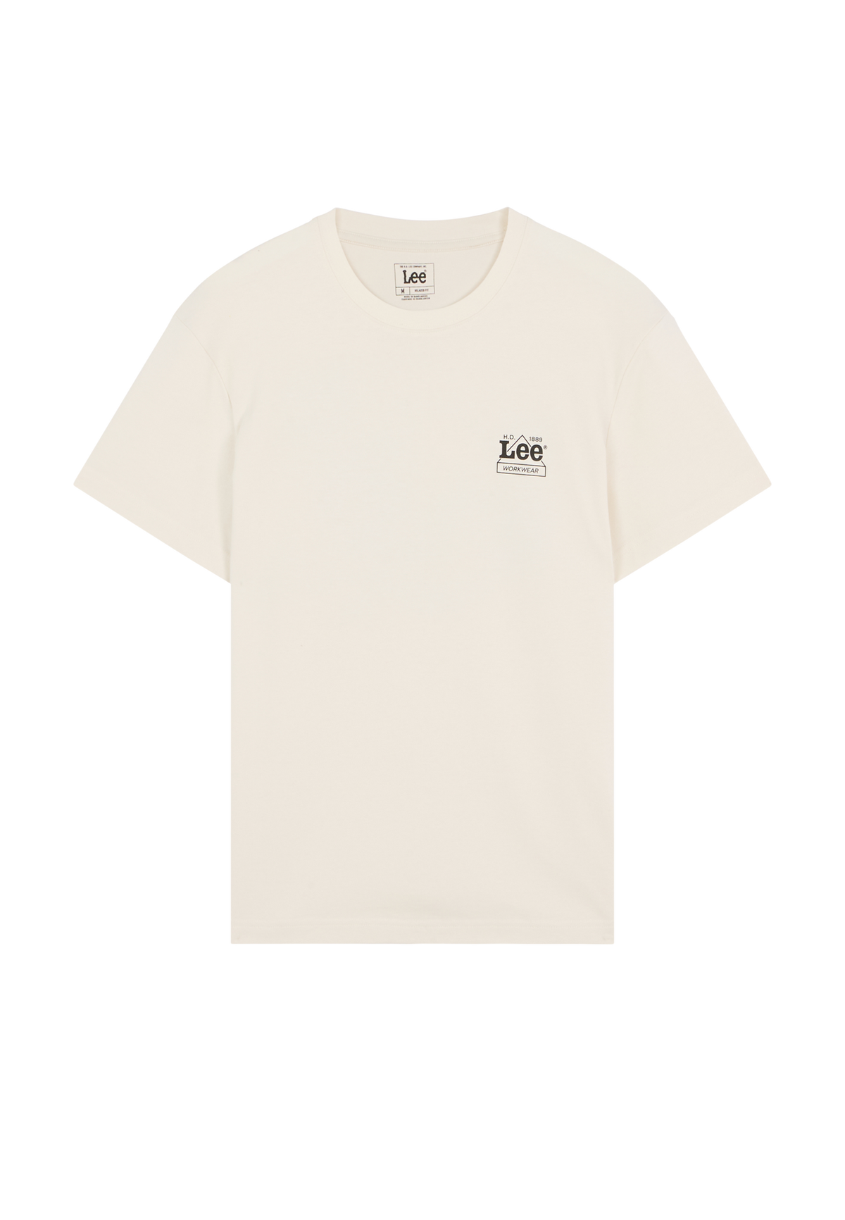T-Shirt Workwear Crew in Ecru