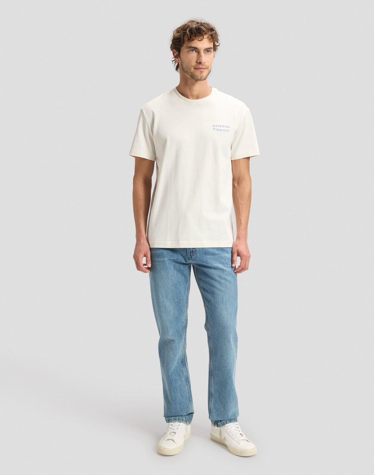 T-Shirt Workwear Worker in Ecru