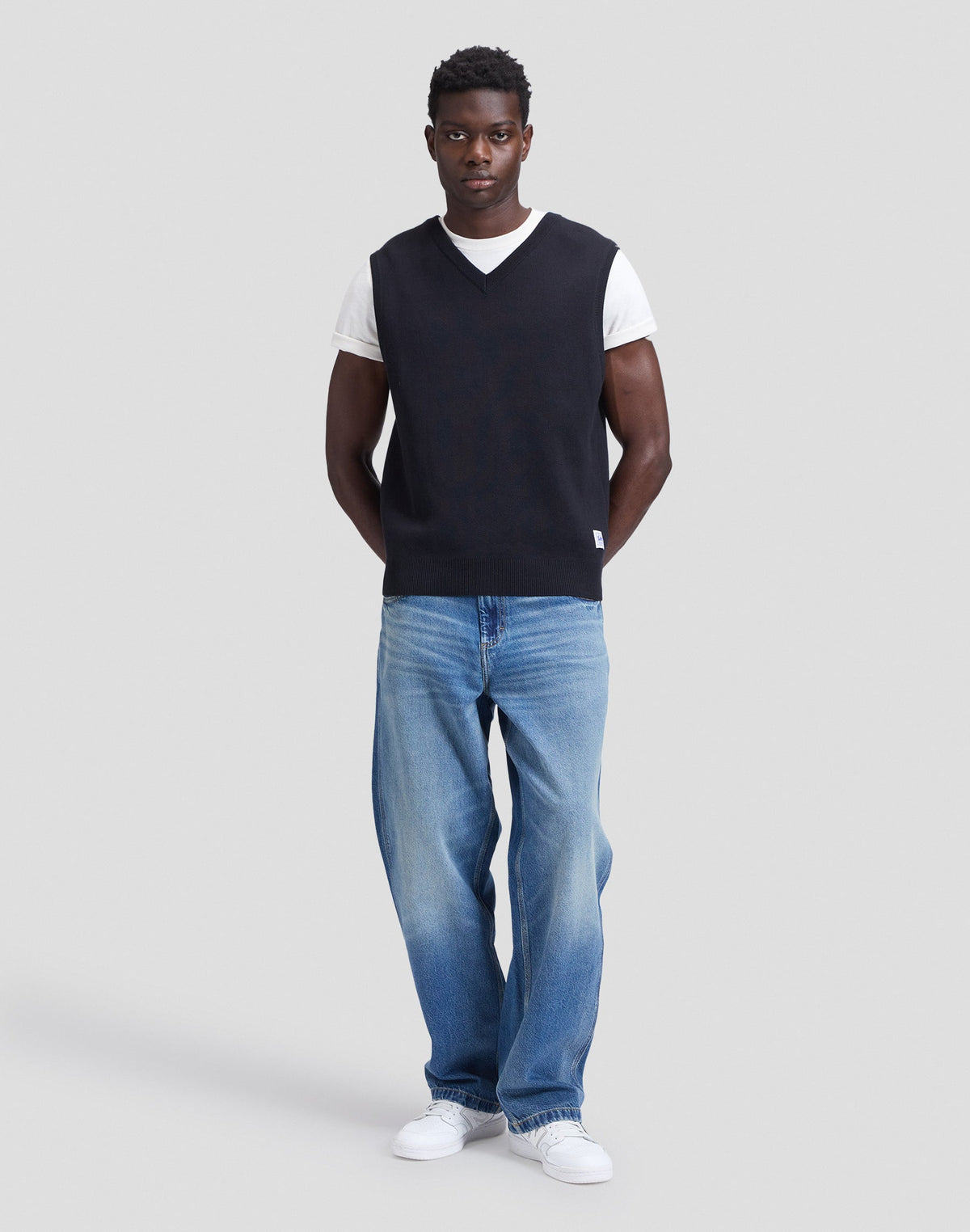 Pullunder Workwear Knit in Black