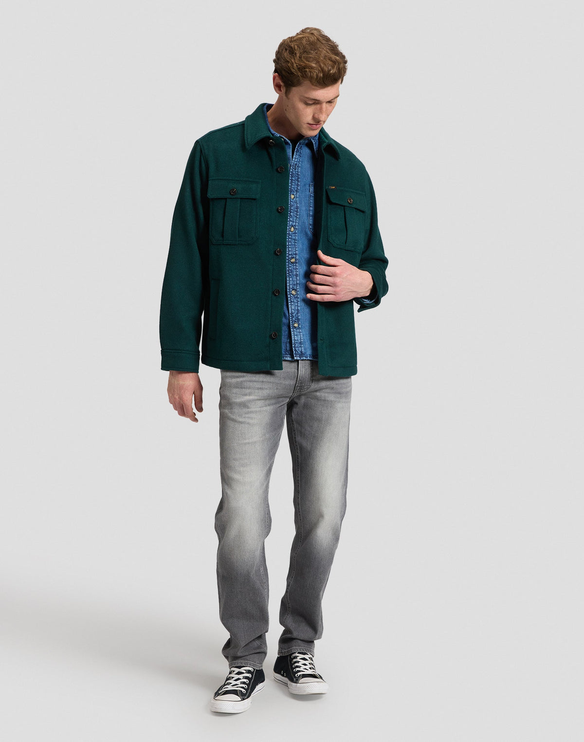 Overshirt Utility Wool in Ponderosa Pine