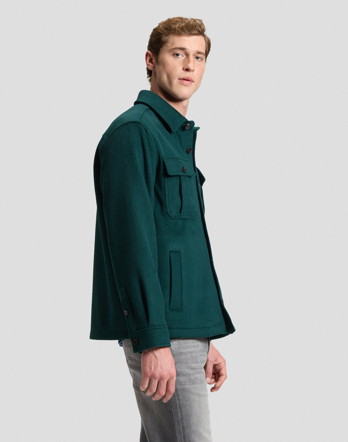 Overshirt Utility Wool in Ponderosa Pine