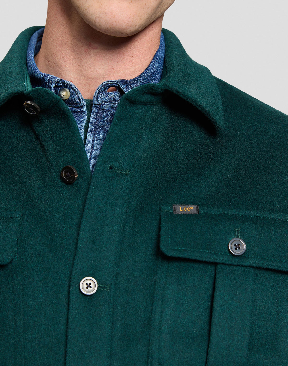 Overshirt Utility Wool in Ponderosa Pine