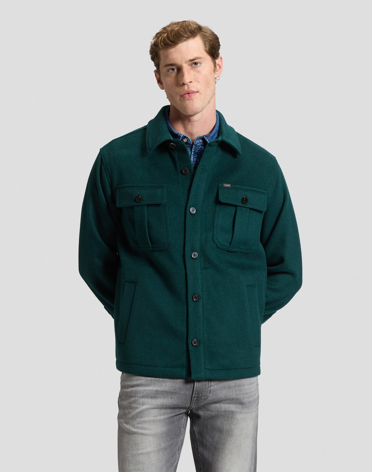 Overshirt Utility Wool in Ponderosa Pine