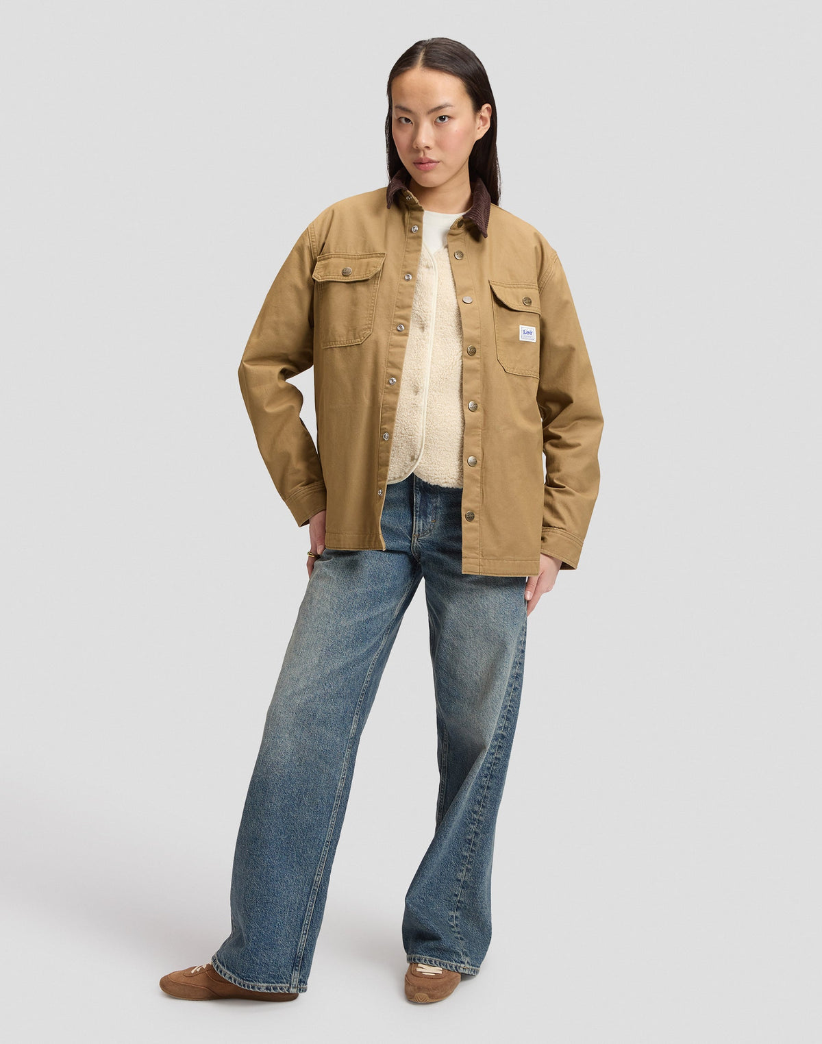 Overshirt Workwear in Dark Khaki