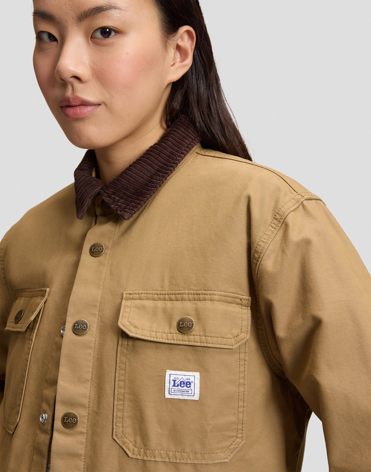 Overshirt Workwear in Dark Khaki