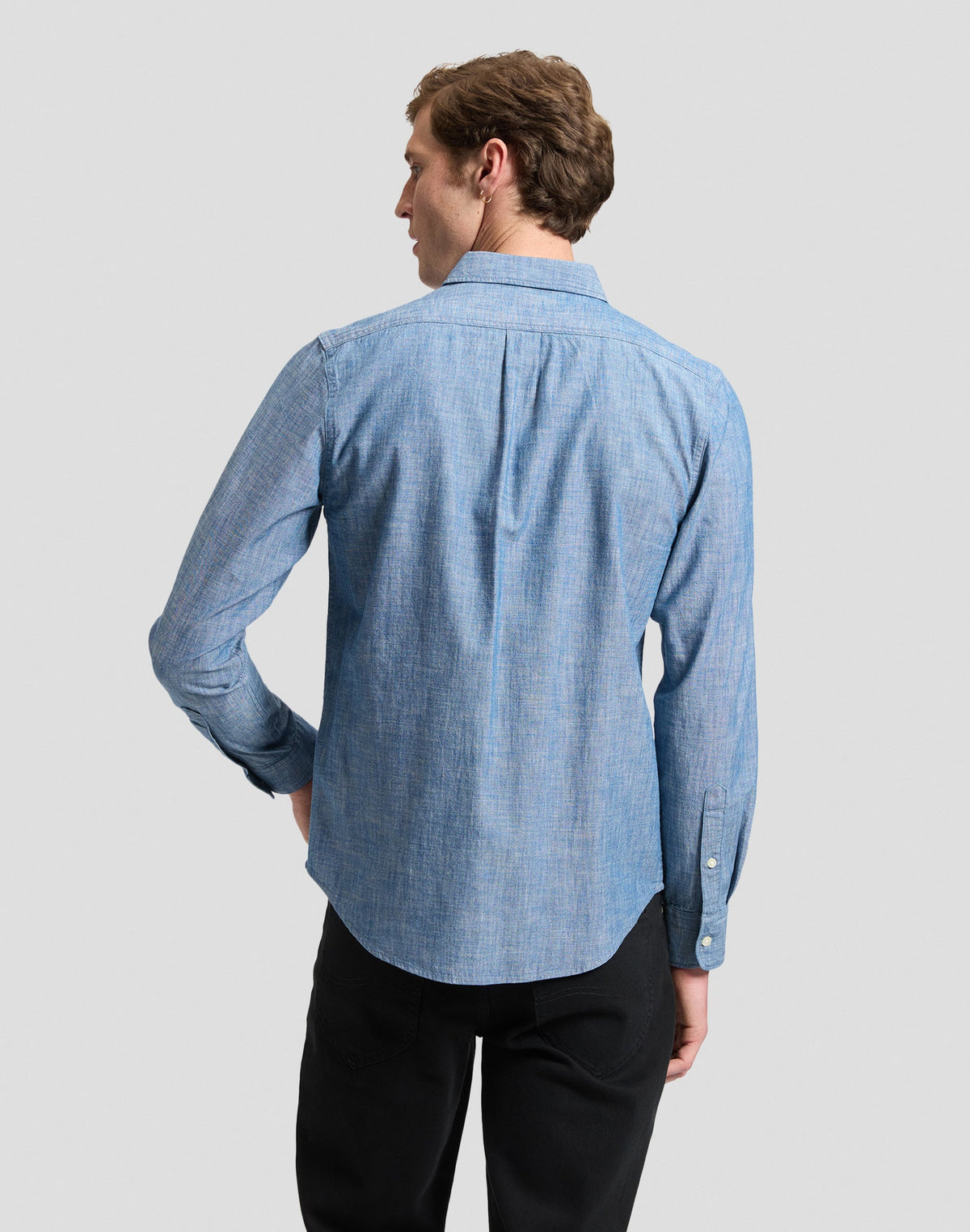 Hemd Lee in Mid Chambray