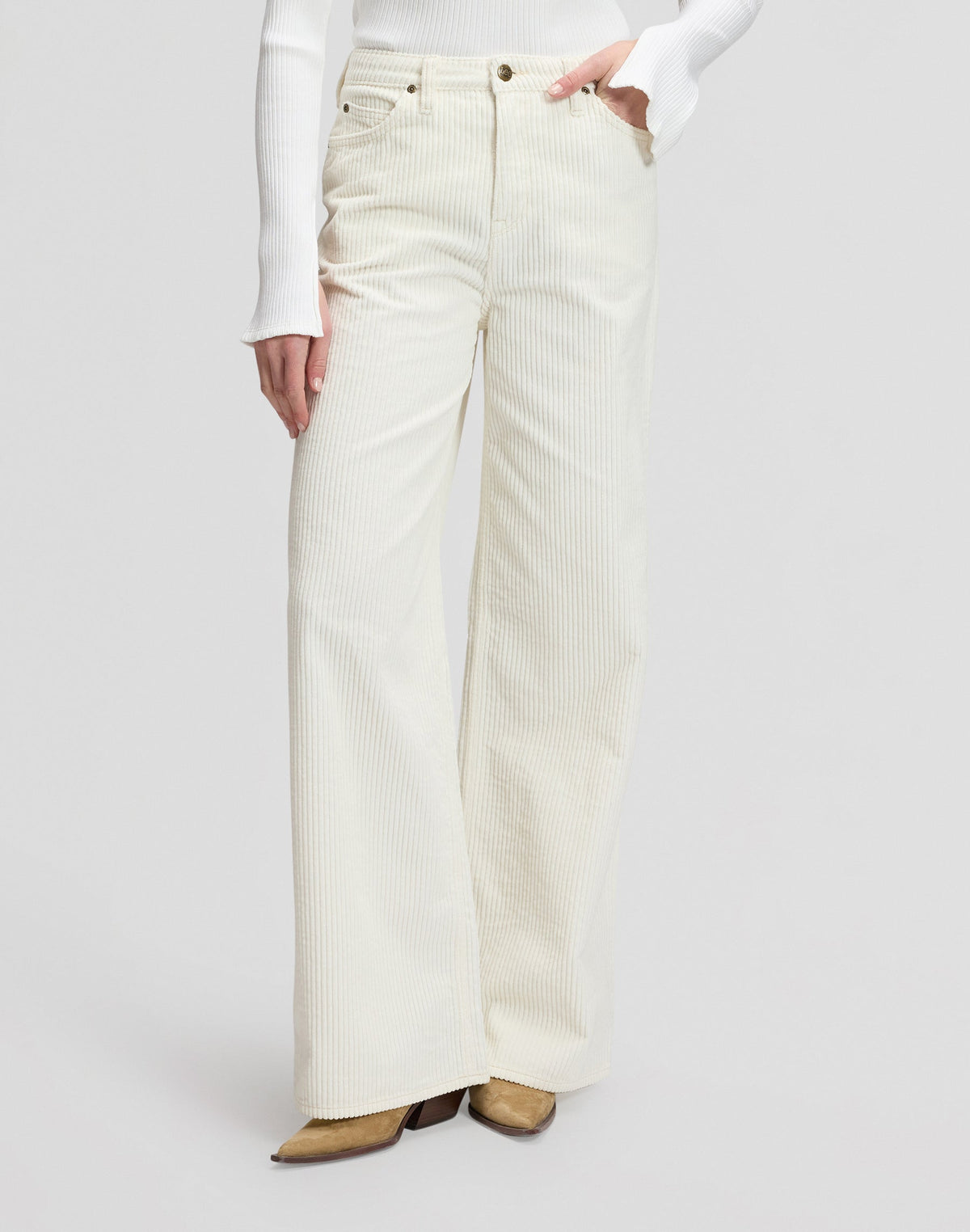 Cordhose Stella in Ecru