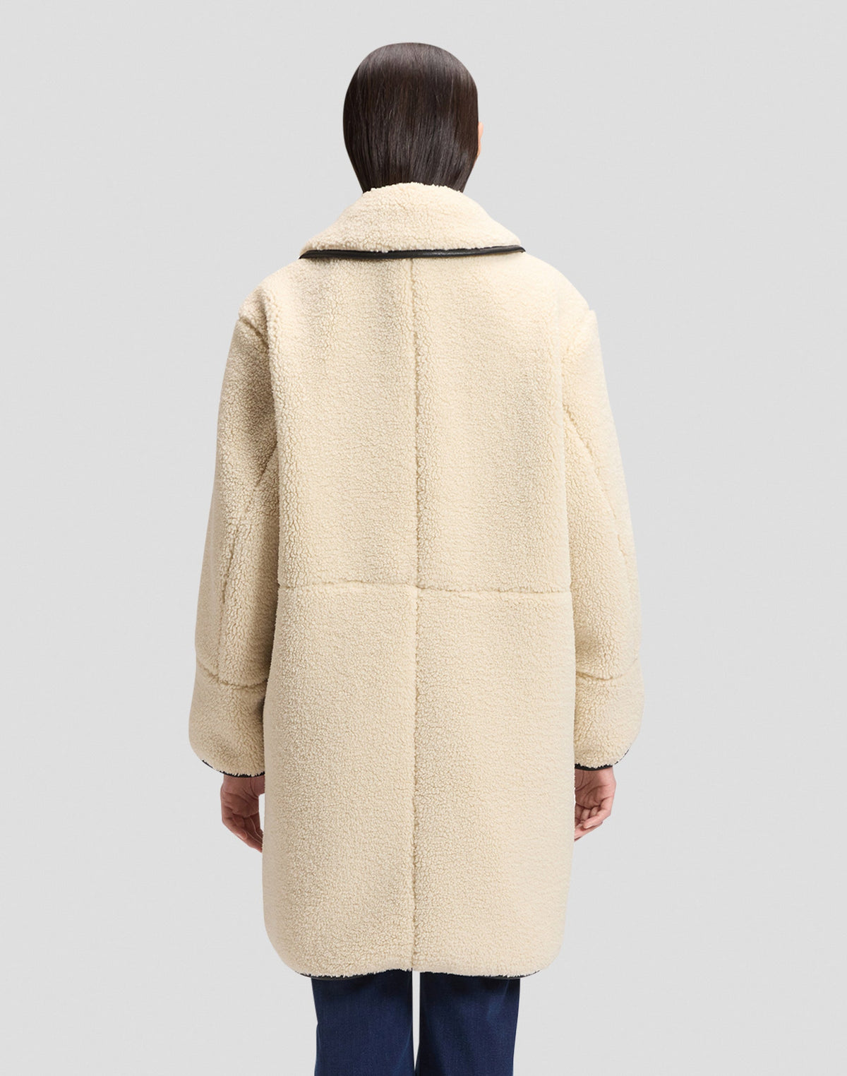 Wintermantel Teddy Coat in Warm Ecru