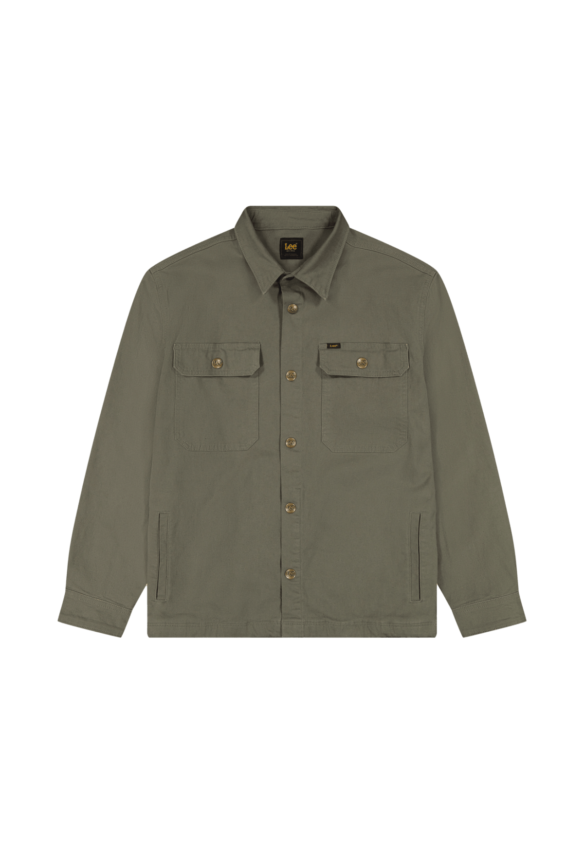 2 Pocket Overshirt in Lichen Olive - LEE Schweiz