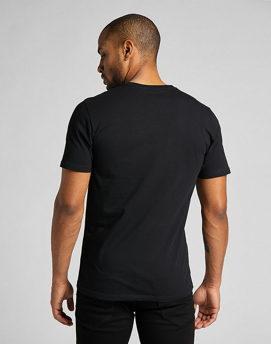 Wobbly Logo Tee in Black