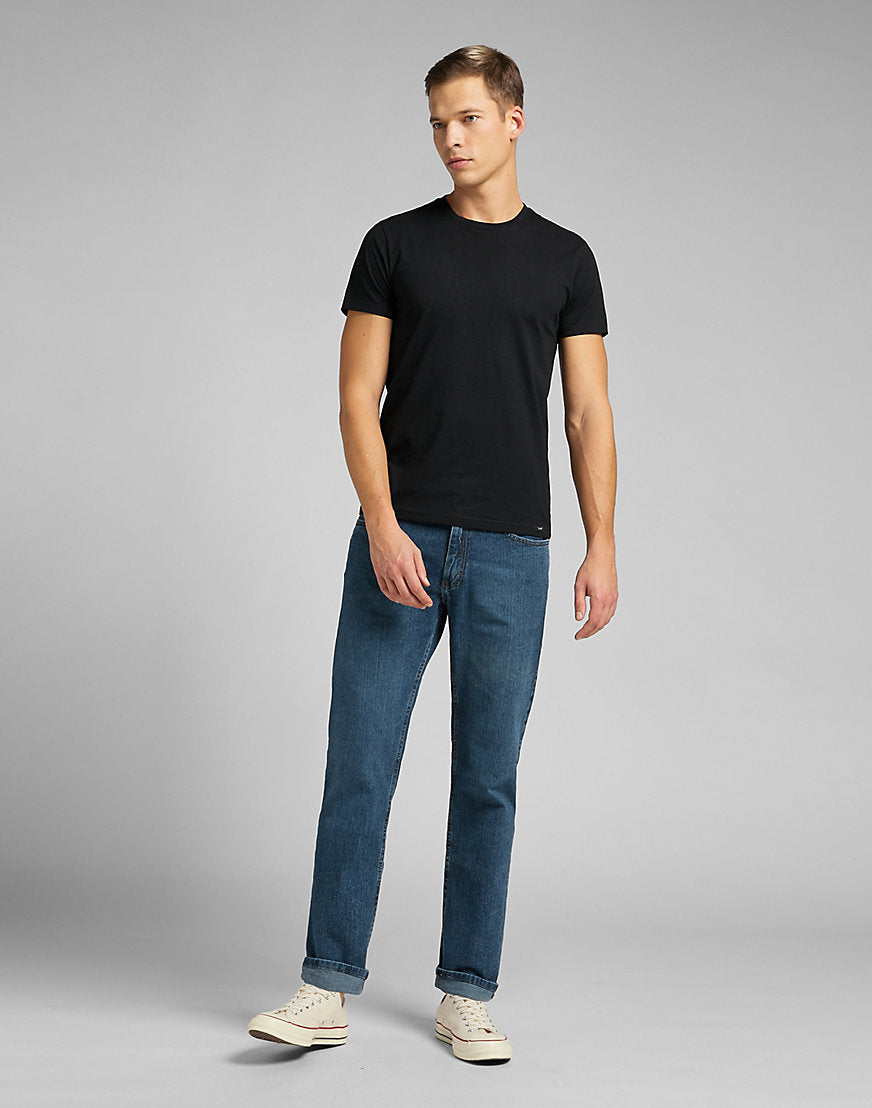 Twin Pack Crew Tee in Black