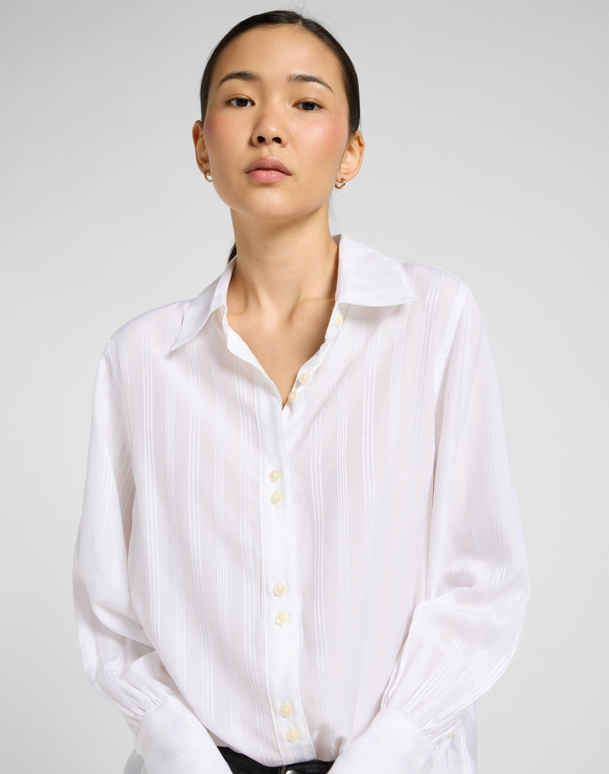 Balloon Sleeve Shirt in Bright White - LEE Schweiz