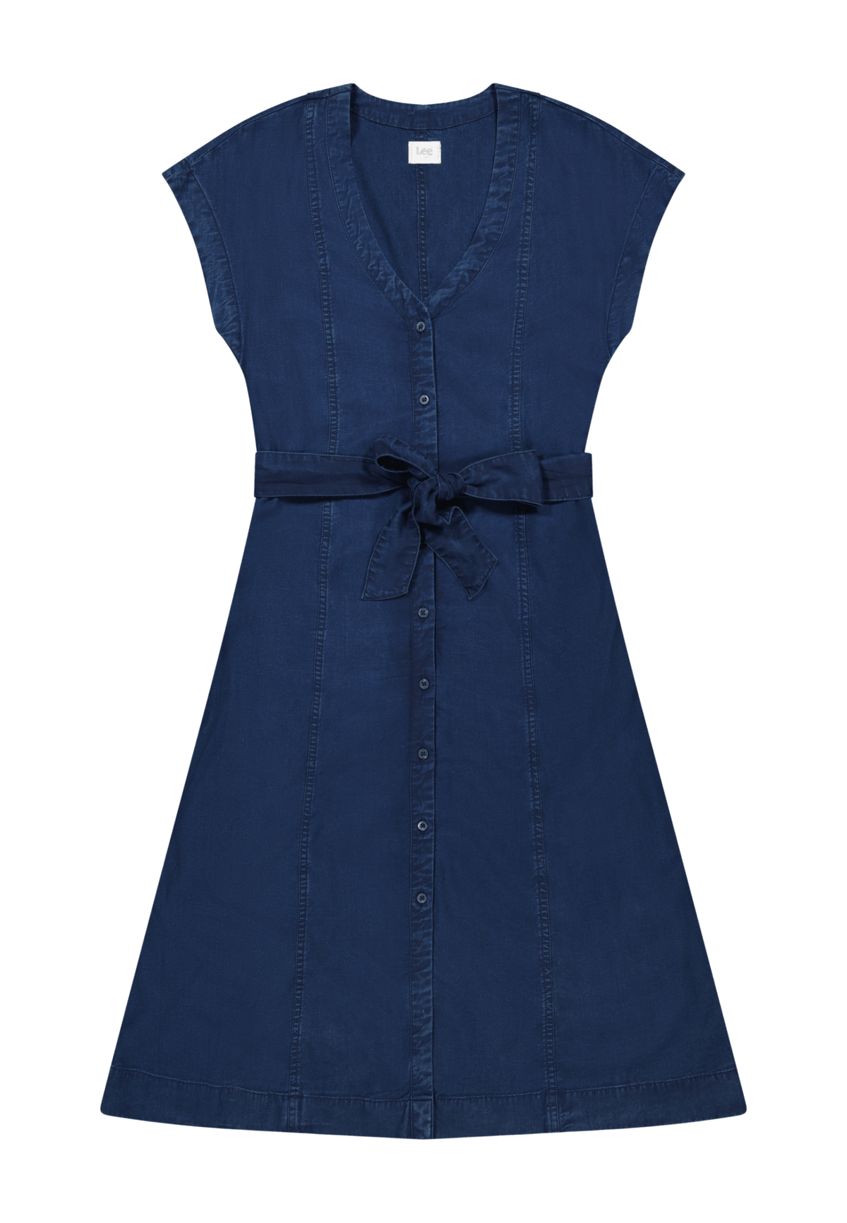 Belted Midi Dress in Sunset Ride - LEE Schweiz