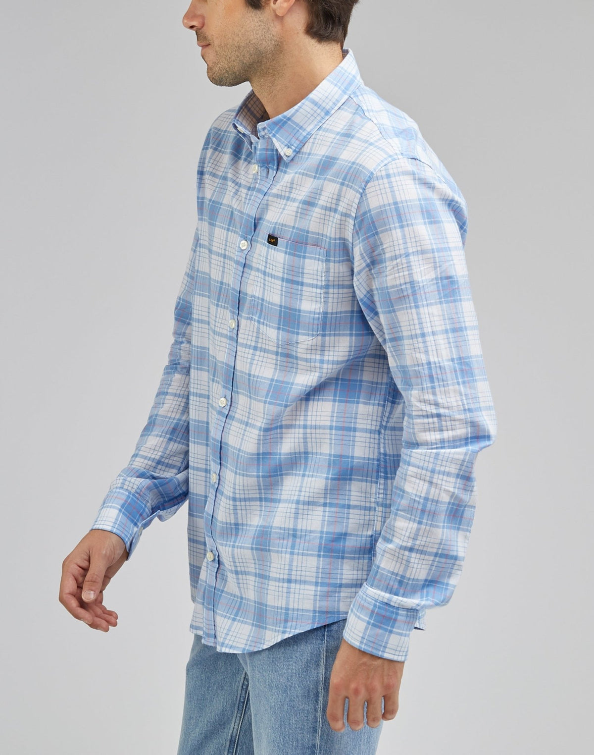 Button Down Shirt in Prep Blue - LEE Schweiz