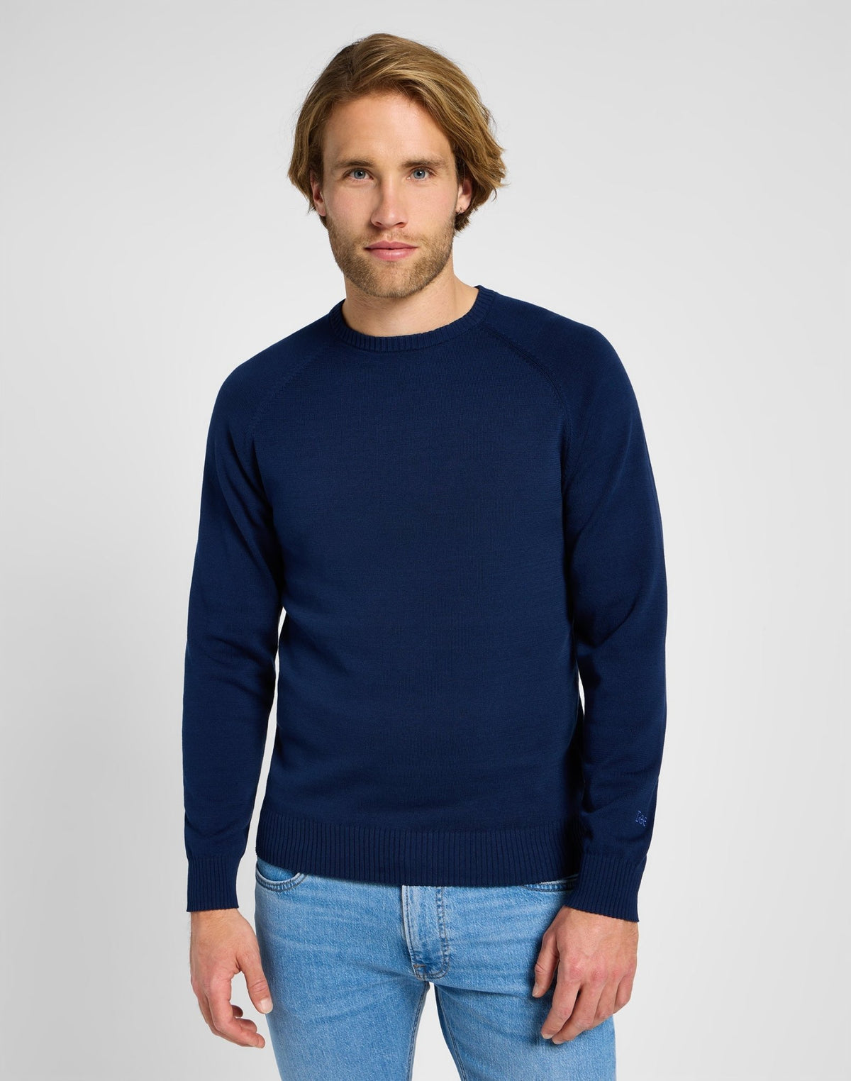 Clean Raglan Sweater in True Navy - LEE Schweiz