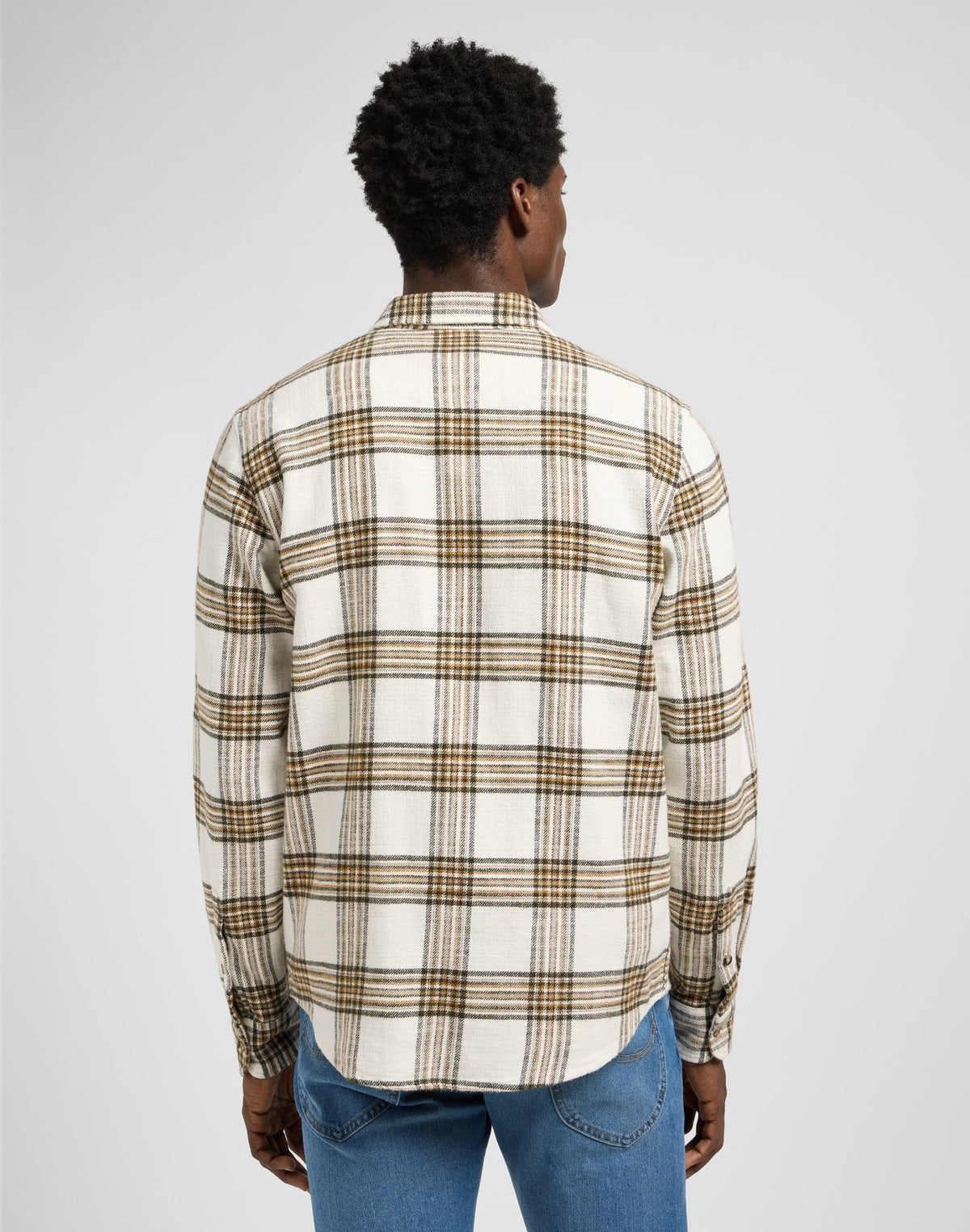 Clean Western Shirt in Ecru Ochre Plaid - LEE Schweiz