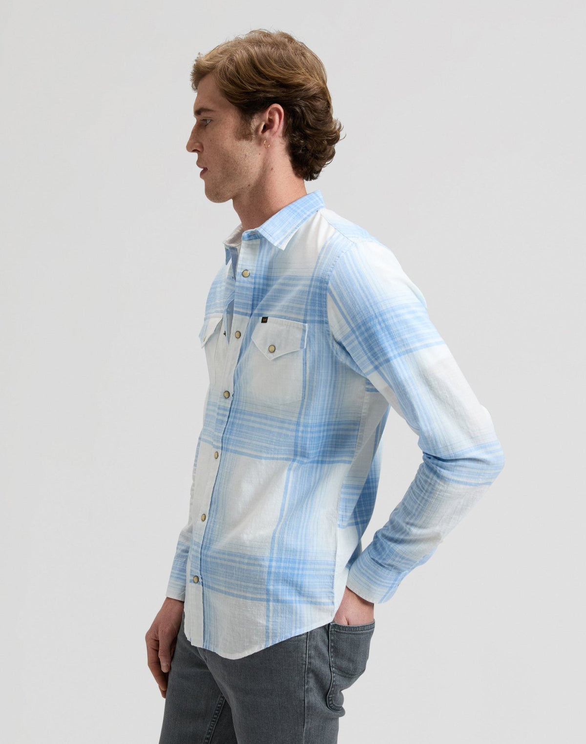 Clean Western Shirt in Halogen Ombre Plaid - LEE Schweiz