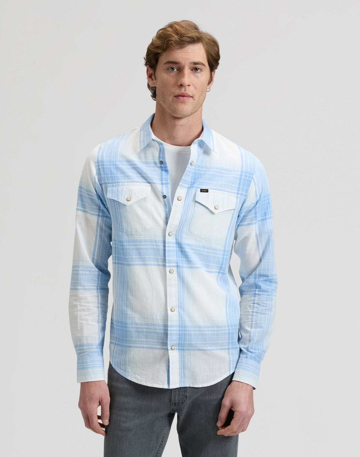 Clean Western Shirt in Halogen Ombre Plaid - LEE Schweiz