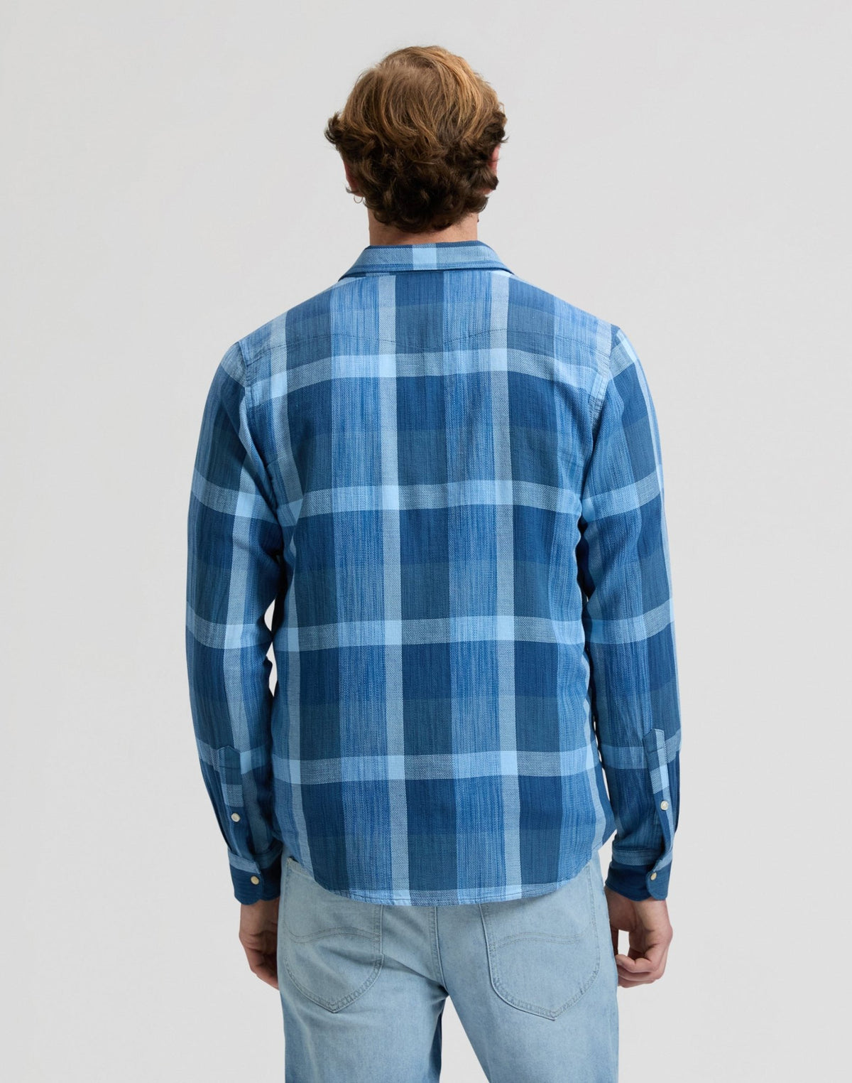Clean Western Shirt in Indigo Plaid - LEE Schweiz