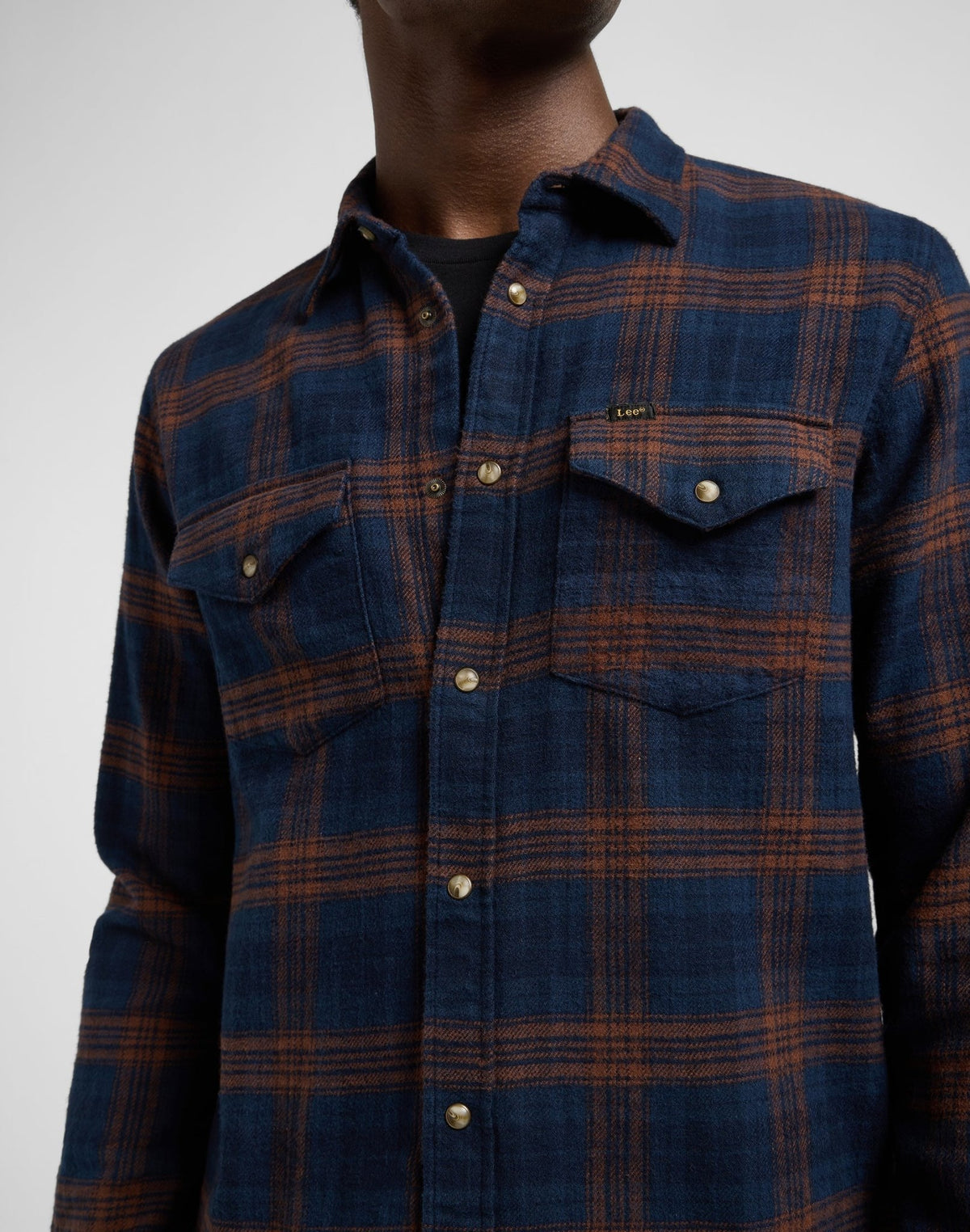 Clean Western Shirt in Luxe Rivet Navy - LEE Schweiz