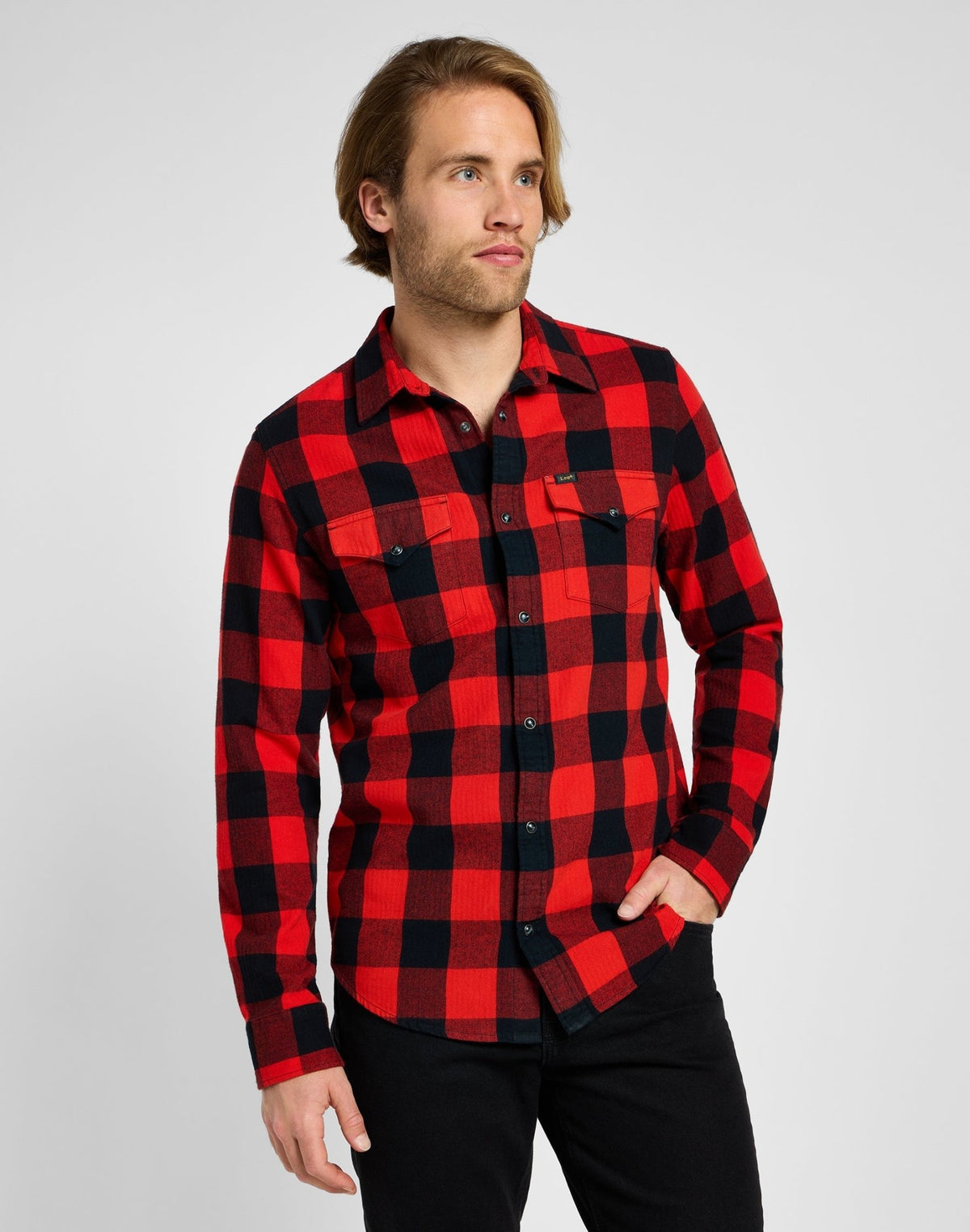 Clean Western Shirt in True Red - LEE Schweiz