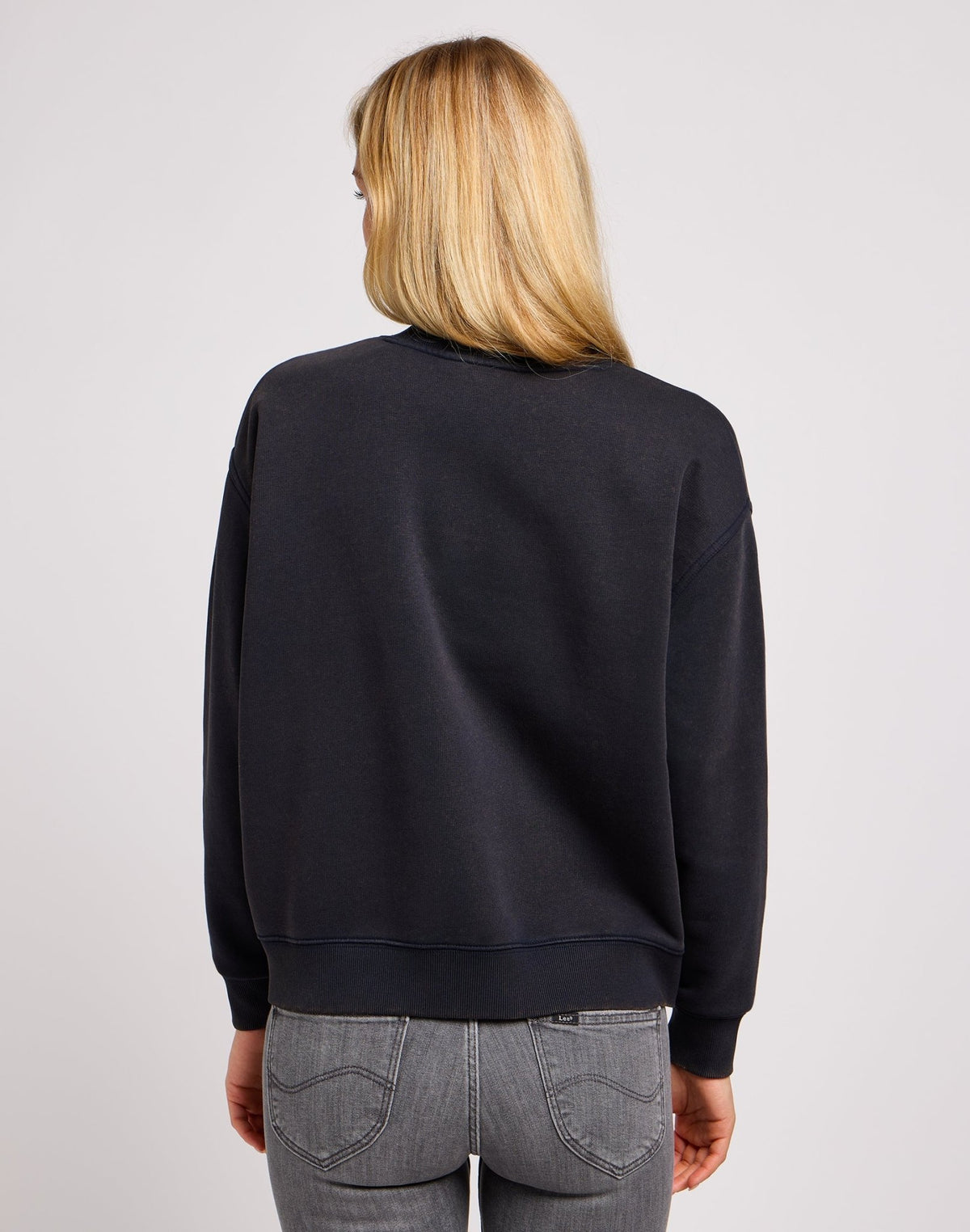 Crew Sweater in Unionall Blk - LEE Schweiz