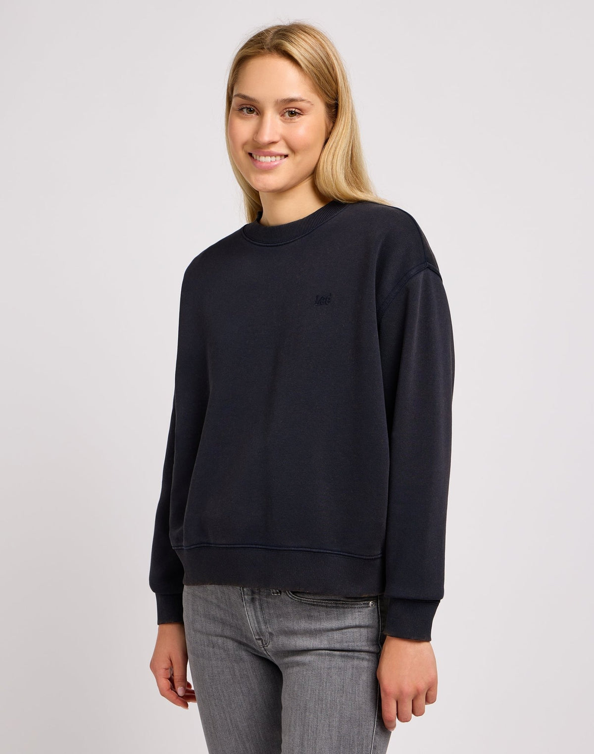 Crew Sweater in Unionall Blk - LEE Schweiz