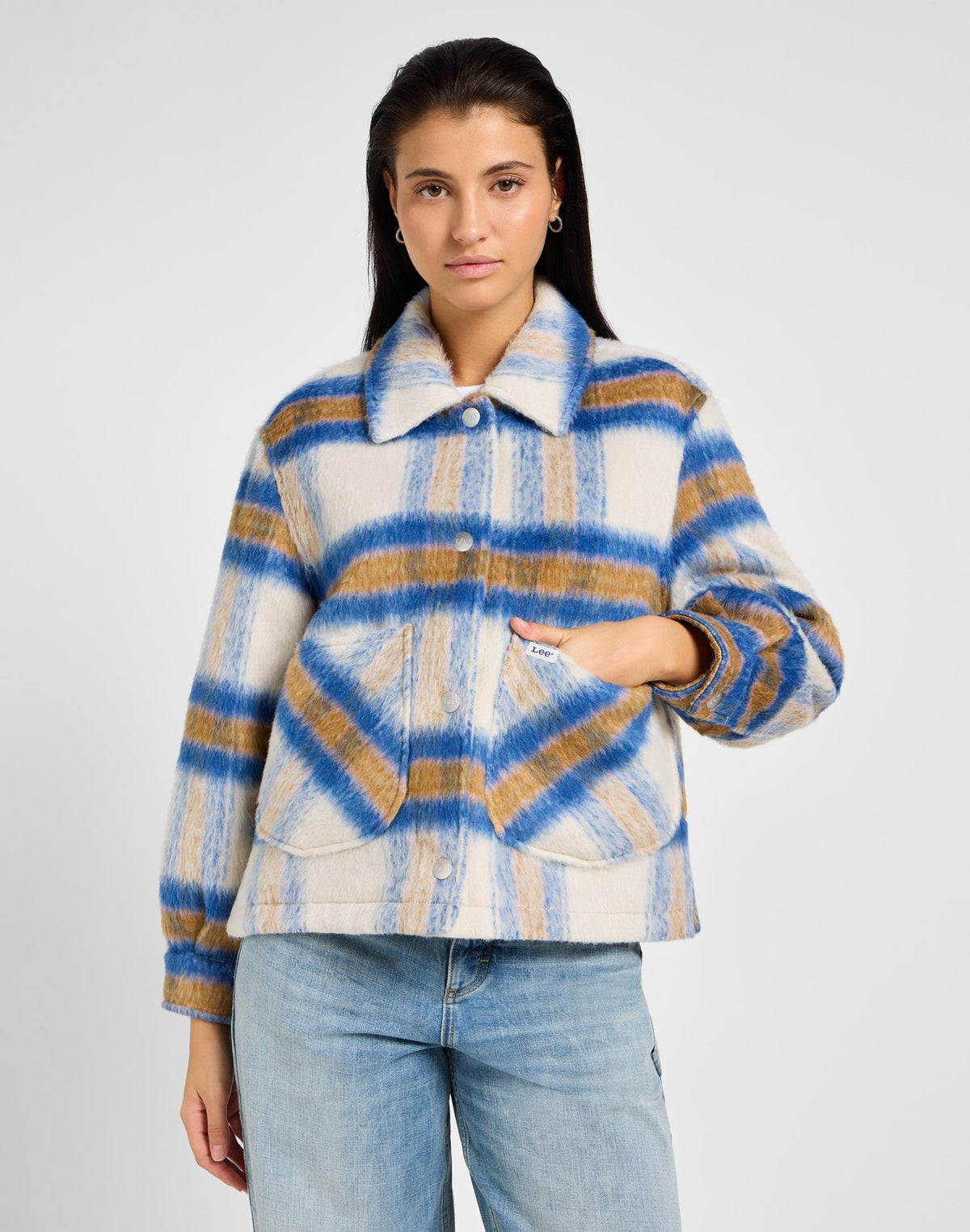 Cropped Wool Jacket in Midcentury - LEE Schweiz