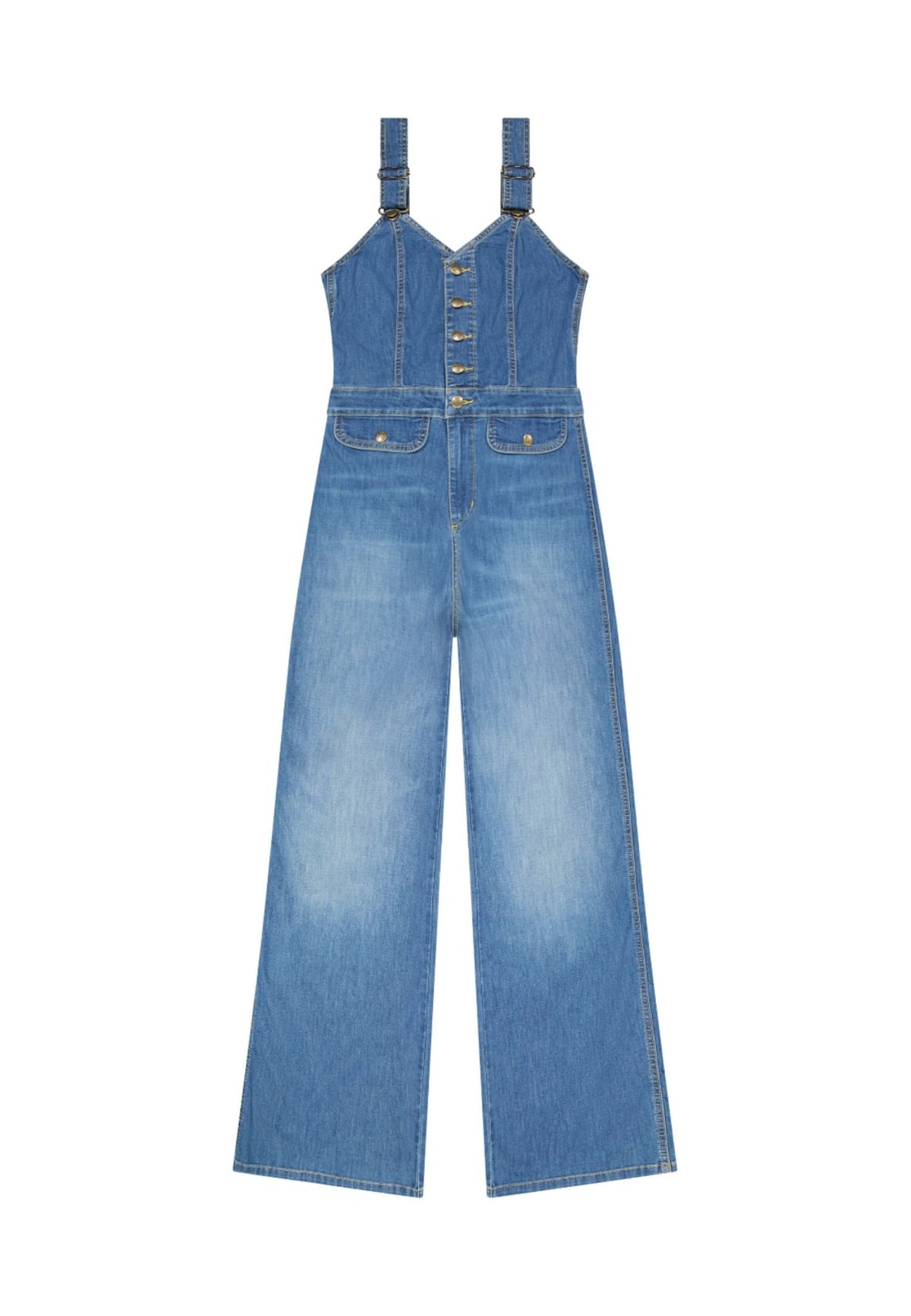 Cut Out Jumpsuit in Blue Arrow - LEE Schweiz
