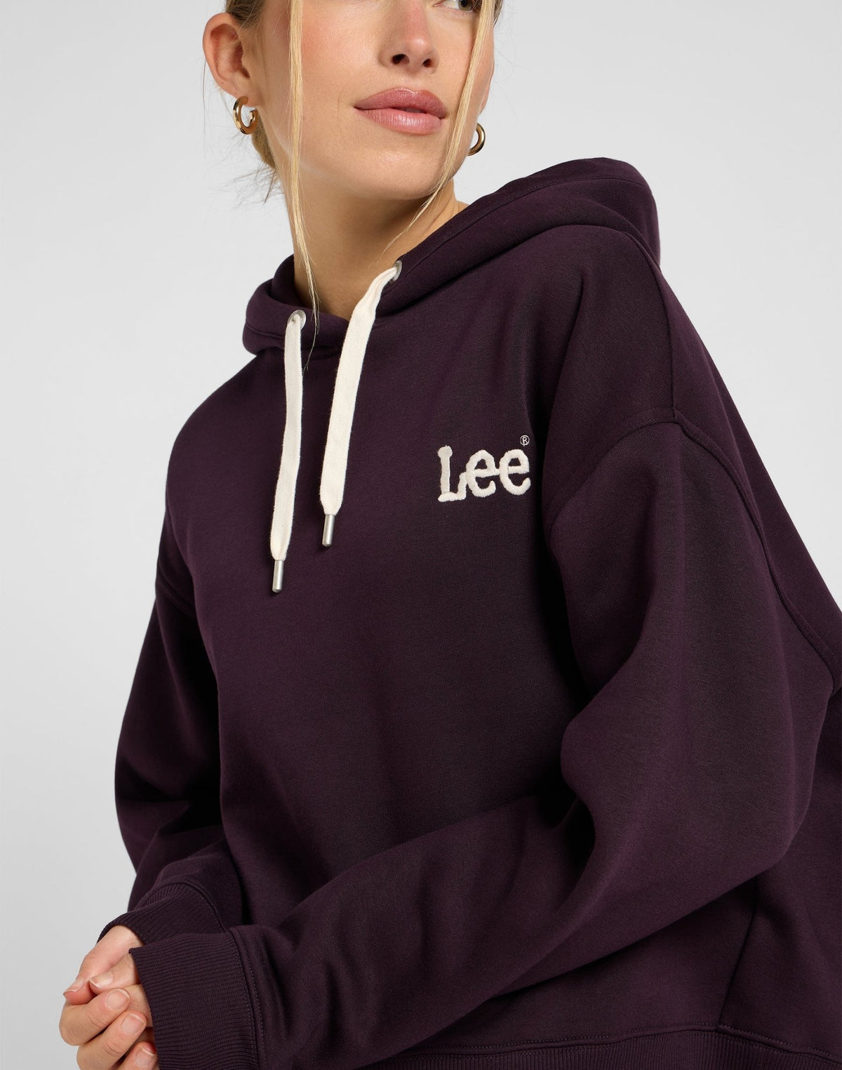 Essential Hoodie in Deep Wine - LEE Schweiz